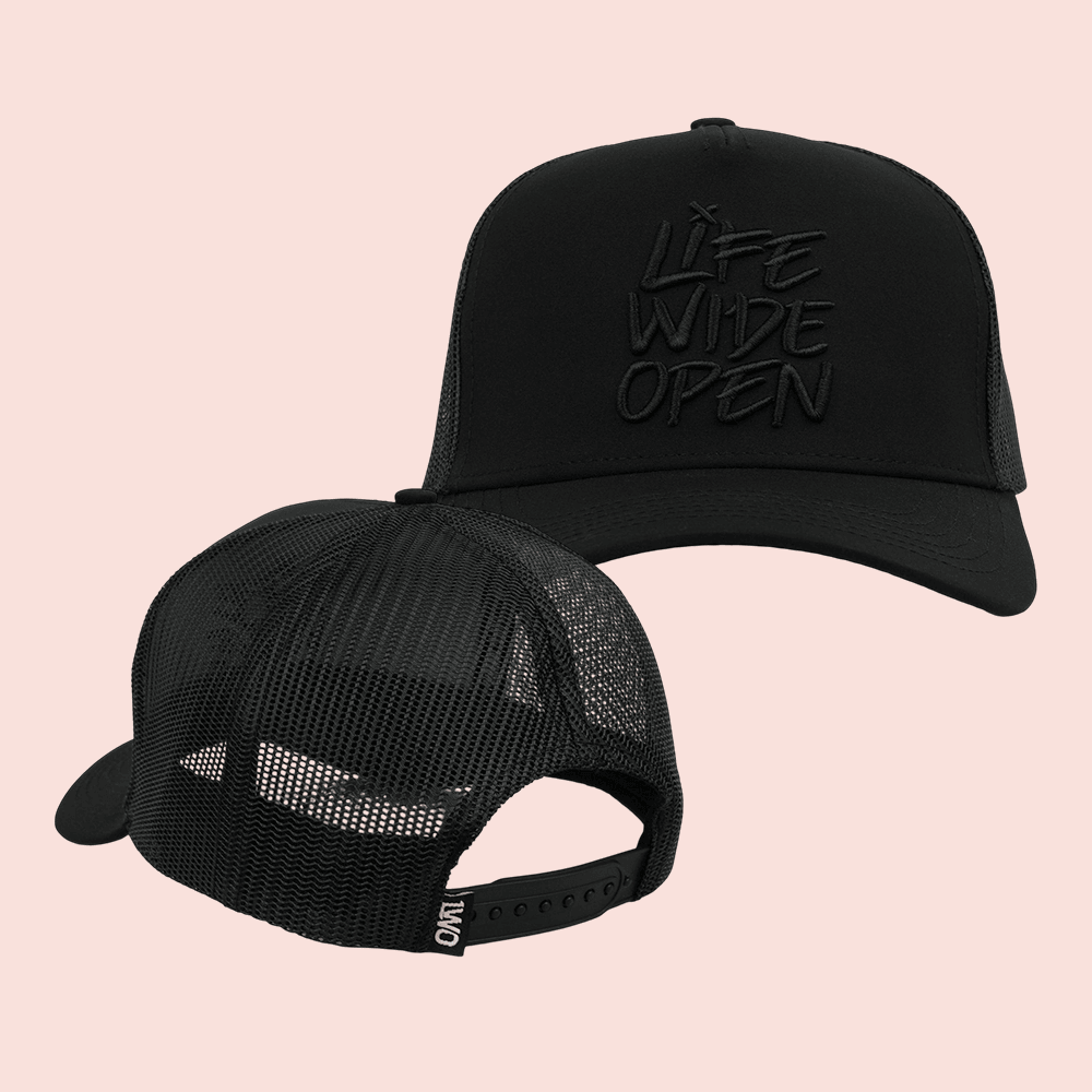 LWO Blackout Curved Brim Trucker Hat CboysTV Merch Comedy Lover Gift