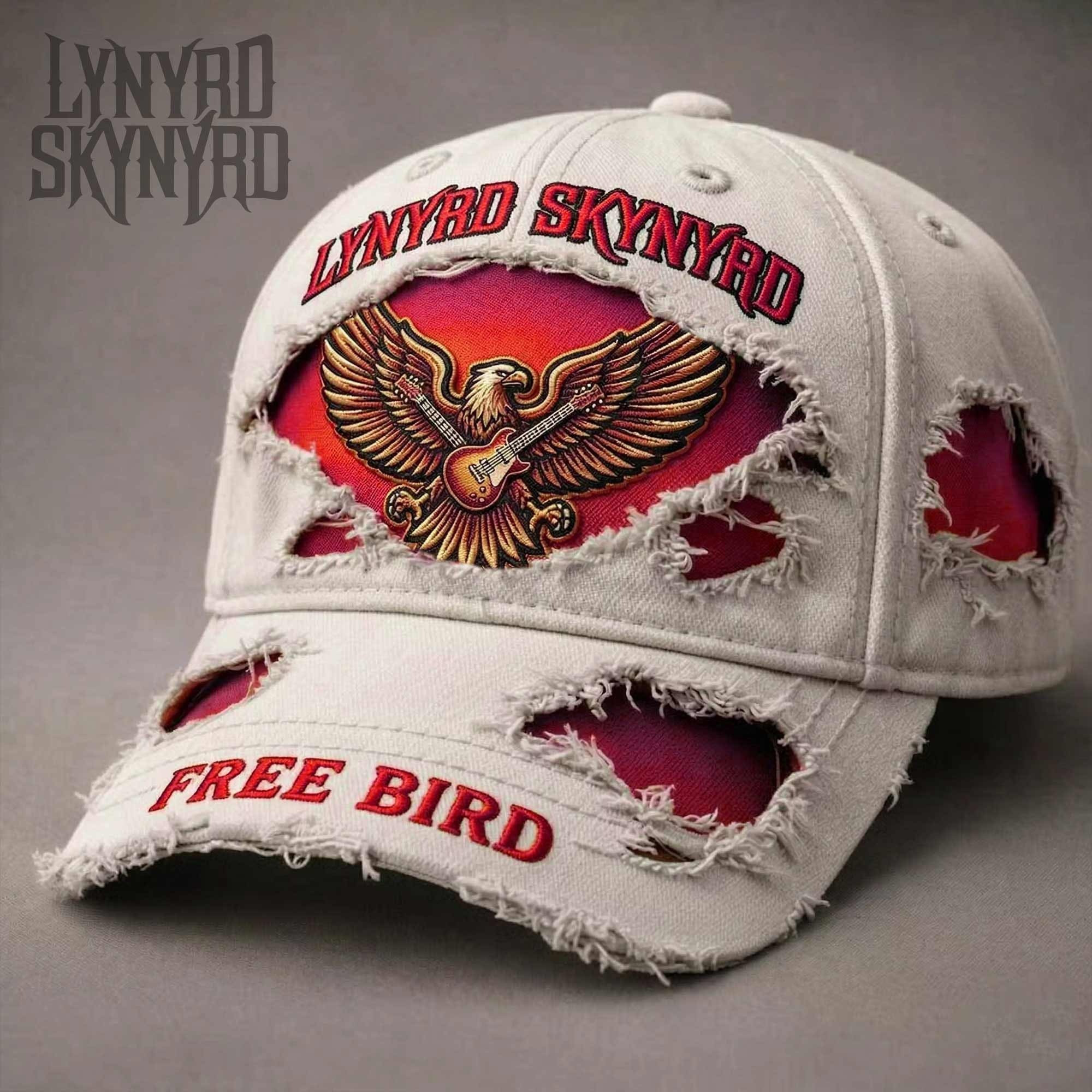 Lynyrd Skynyrd Free Bird Eagle Hat Lynyrd Skynyrd Merch Gift For Your Grandpa's Birthday