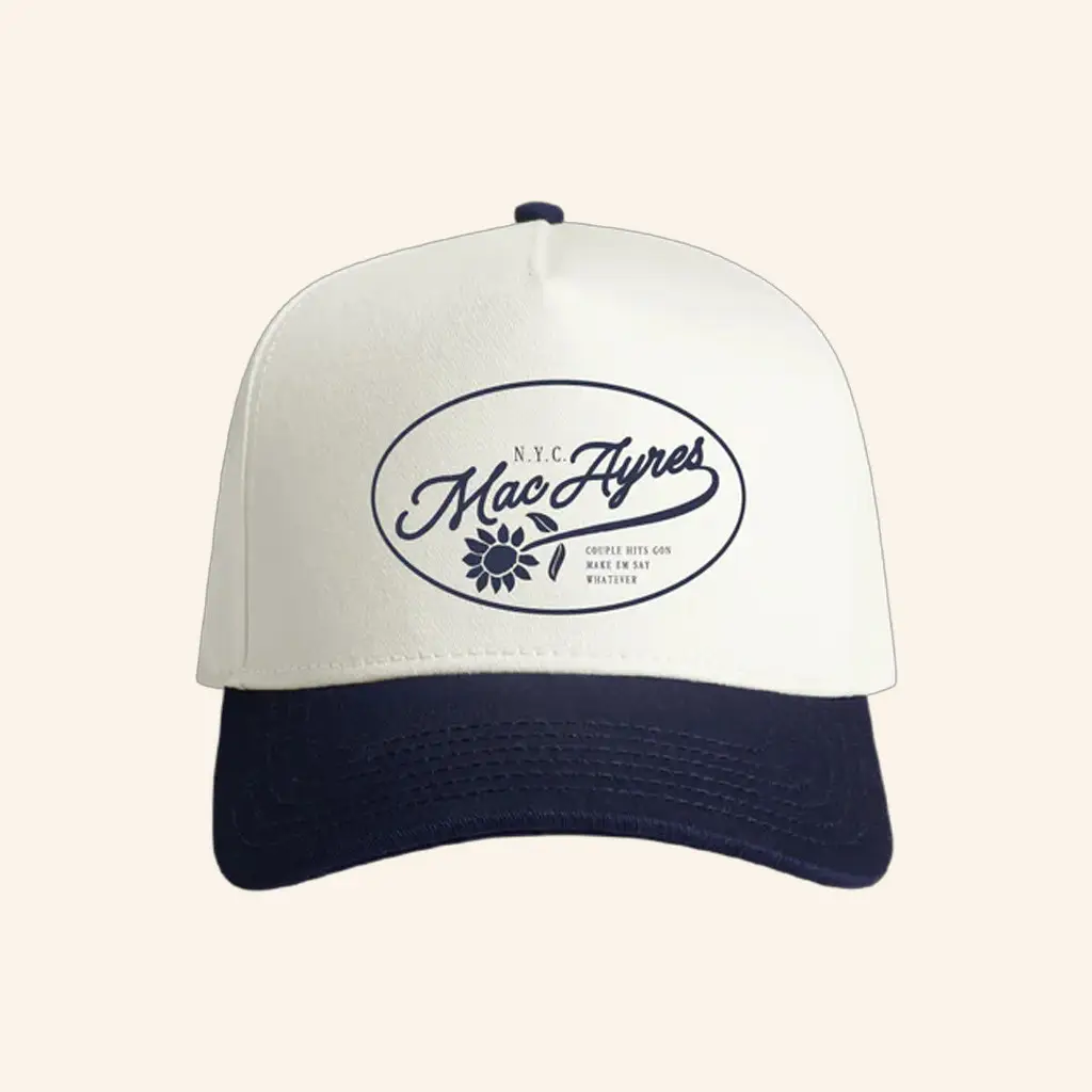 Mac Ayres Merch Embroidered Flower Hat Best Gifts For Music Lovers - Wear&Decor