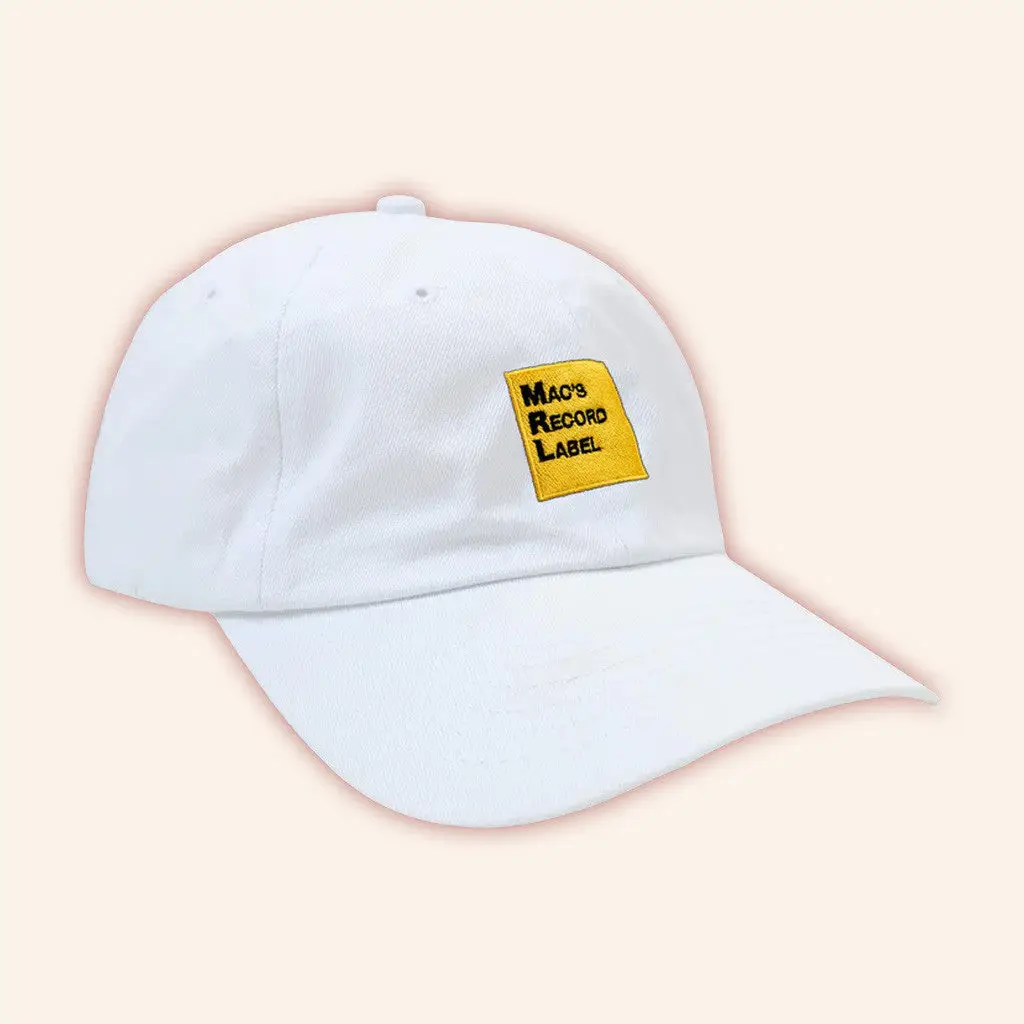 Mac Demarco Merch MRL Logo White Embroidered Hat Gifts For Him -WearandDecor