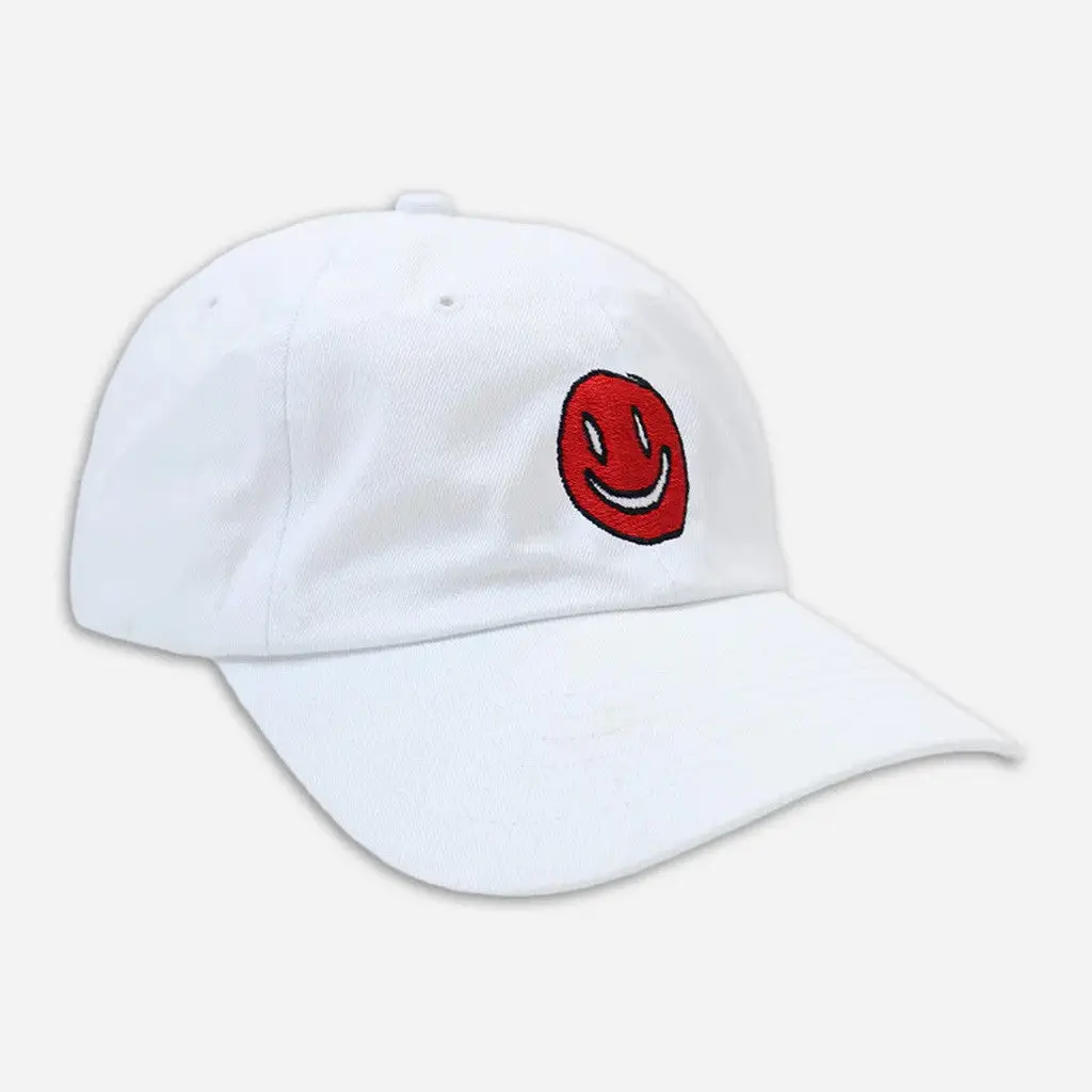 Mac Demarco Merch Smiley White Embroidered Hat Gifts For Her -WearandDecor
