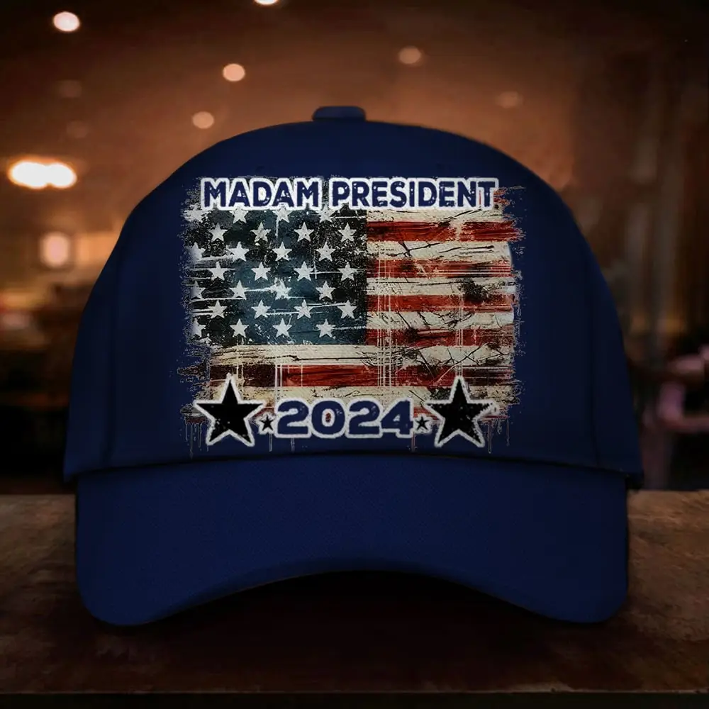 Madam President 2024 Kamala Hat American Flag Harris For President 2024 Election Hat