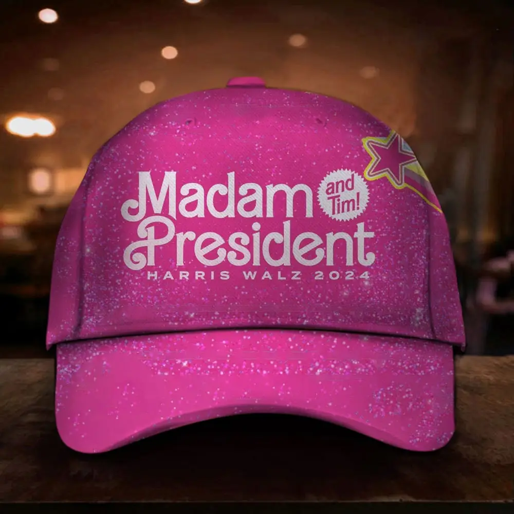 Madam President And Tim Hat Harris Walz 2024 Supporter Hat Gifts For Women Madam President And Tim Hat Harris Walz 2024 Supporter Hat Gifts For Women - Image 1