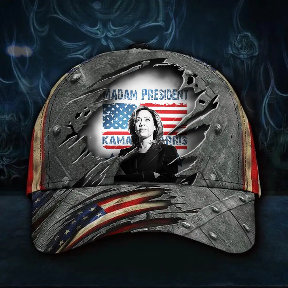 Madam President Kamala Harris Hat Support For Kamala President Retro Vintage Hat Gifts For Dad