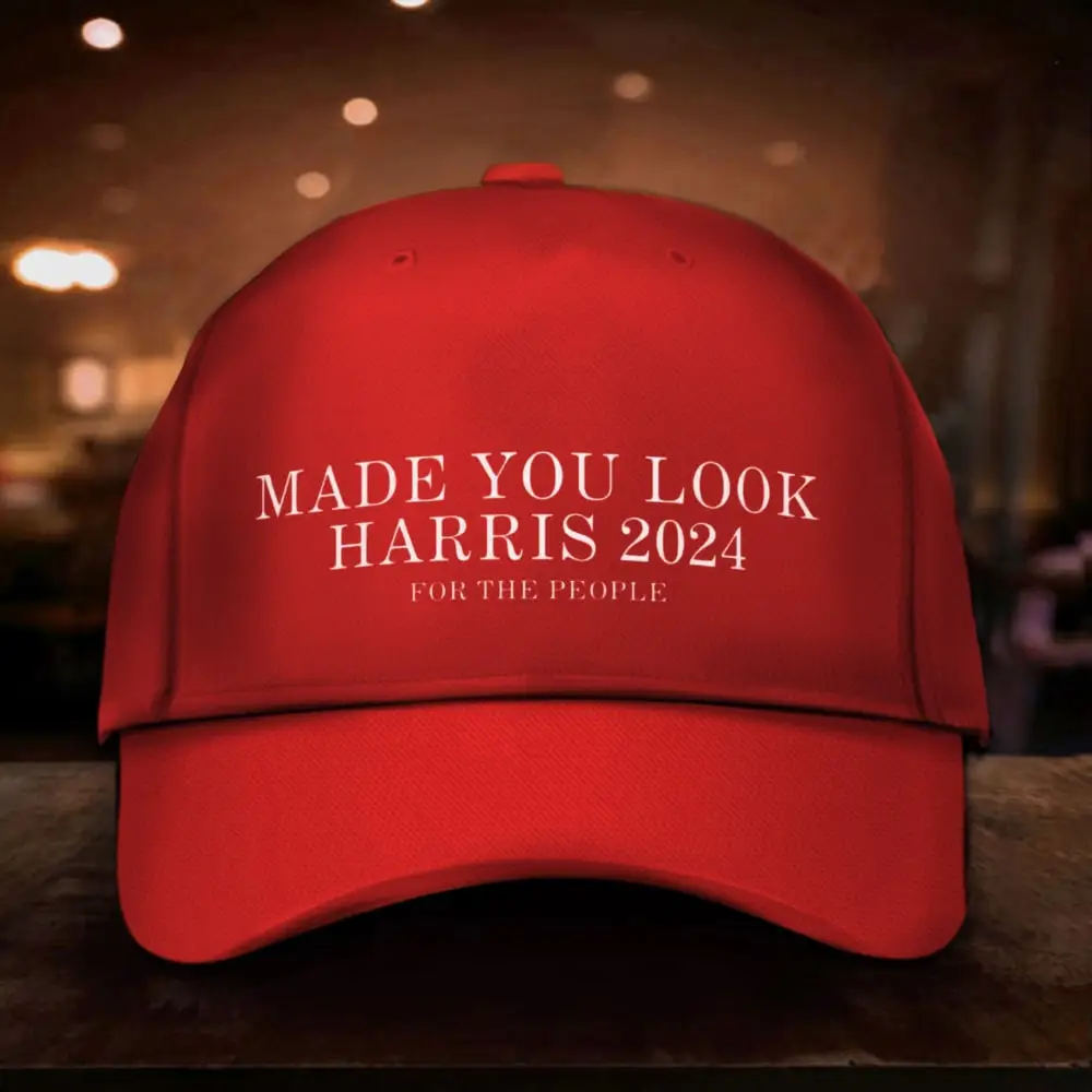 Made You Look Harris 2024 For The People Hat Kamala Harris Campaign Cap Gifts For Voters Made You Look Harris 2024 For The People Hat Kamala Harris Campaign Cap Gifts For Voters - Image 1