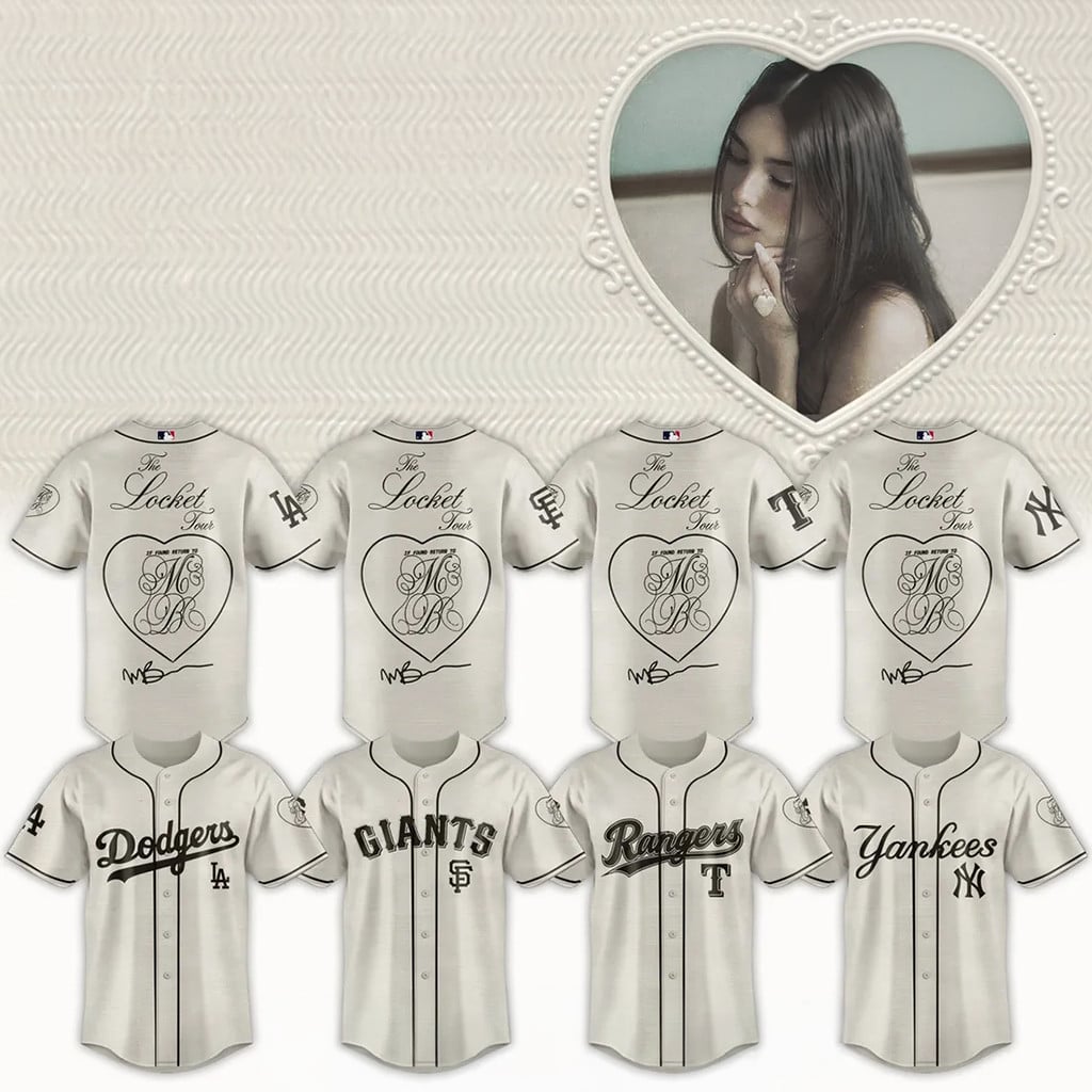 Madison Beer The Locket Tour X MLB Custom Team Baseball Jersey 2026 Fan Merch Gifts