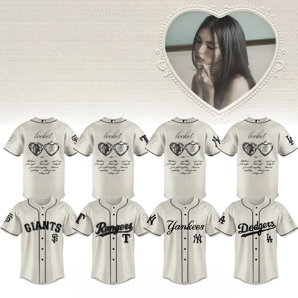 Madison Beer The Locket Tour X MLB Team Baseball Jersey 2026 Madison Beer Merch Fan Gifts