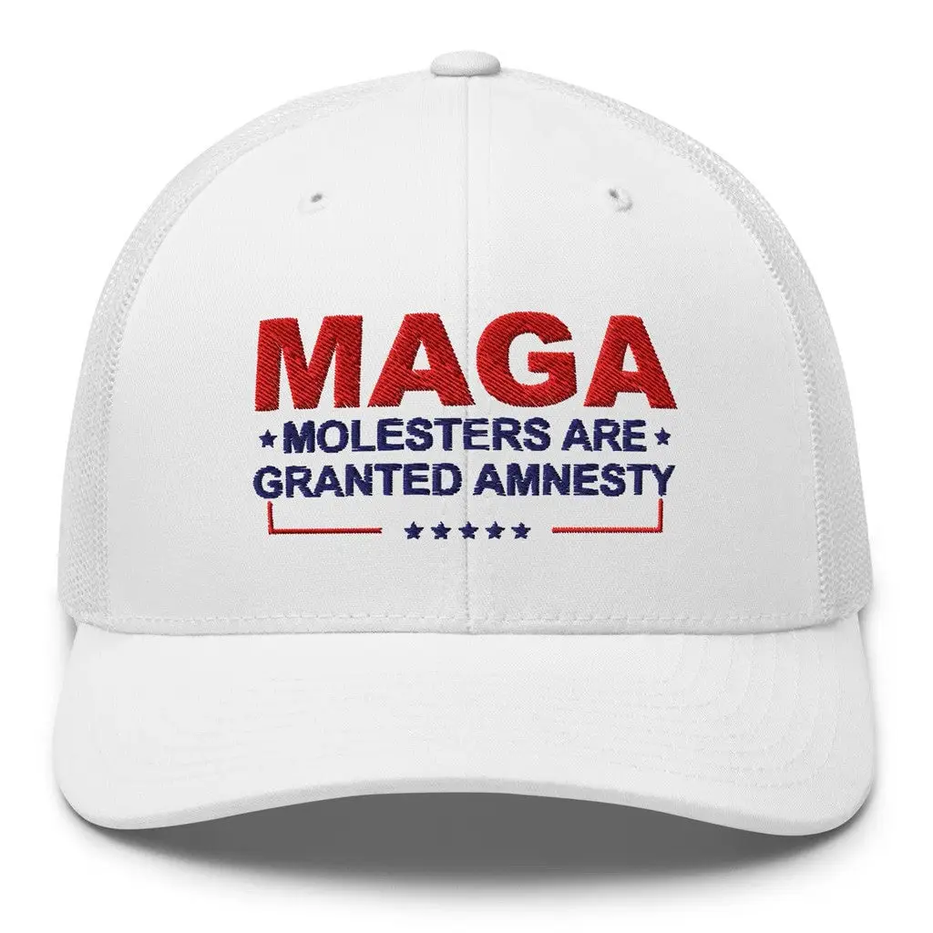 MAGA Molesters Are Granted Amnesty Hat Gift Ideas For Dad -WearandDecor