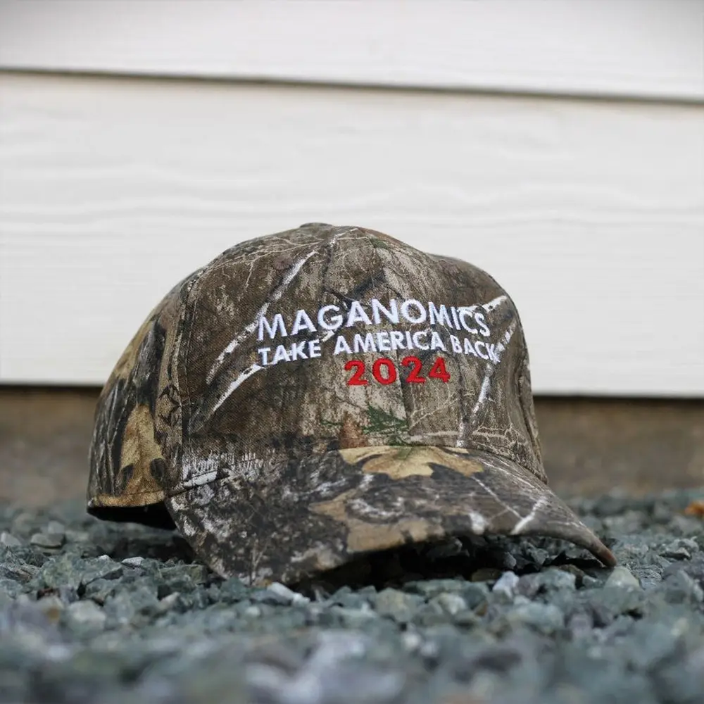 Maganomics Take America Back 2024 Embroidered Camo Hat Vote For Trump MAGA Hat Gifts For Dad