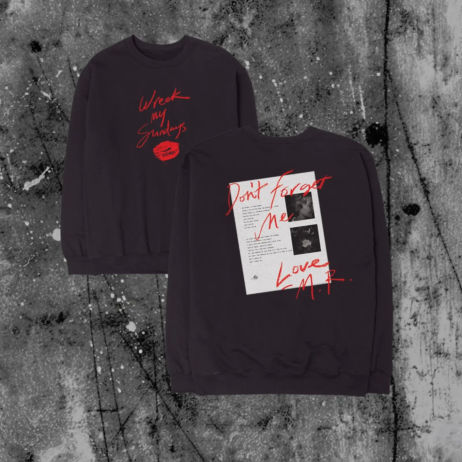 Maggie Rogers Merch Don T Forget Me Wreck My Sundays Lyric Crewneck Present For Indie Pop Music Fan