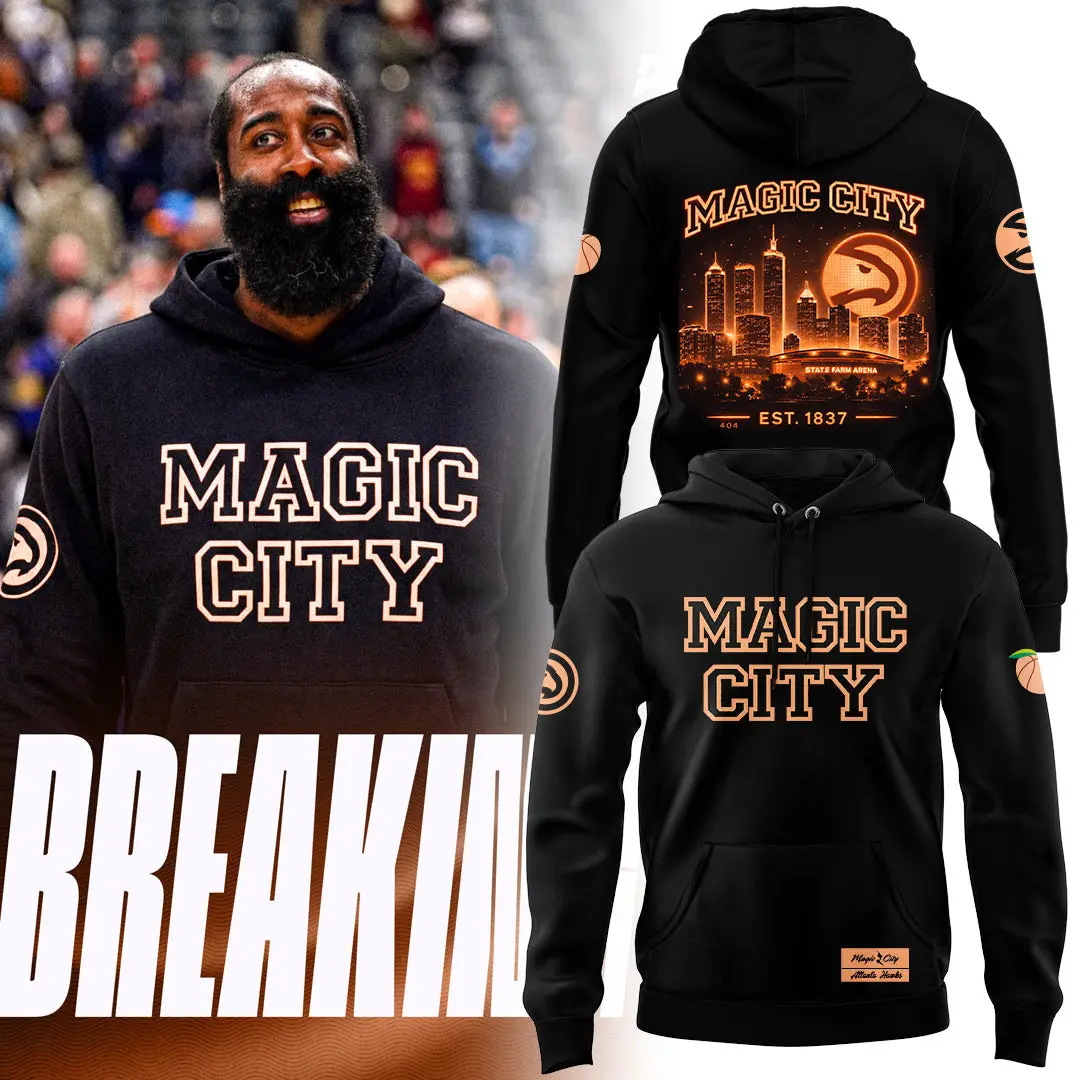 Magic City 2026 Atlanta Hawks Hoodie Basketball Hooded Sweatshirt Fan Gear