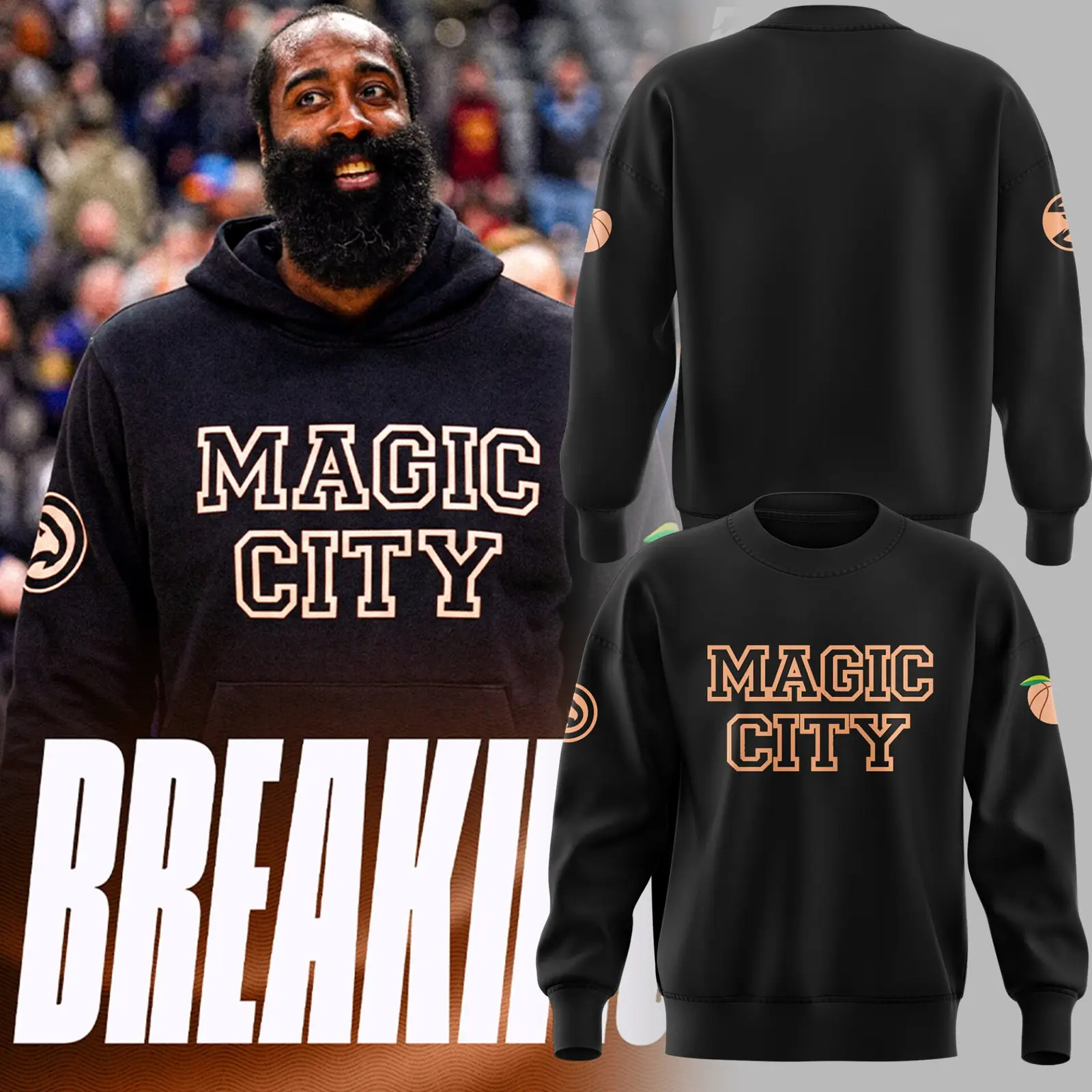 Magic City Atlanta Hawks Sweatshirt Basketball Clothing Hawks Fan Present Idea Magic City Atlanta Hawks Sweatshirt Basketball Clothing Hawks Fan Present Idea - Image 1