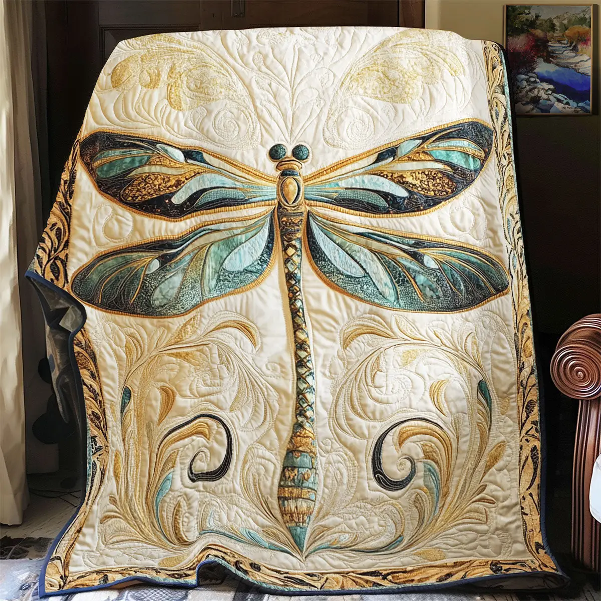 Majestic Dragoy Quilt Blanket For Couch Mother's Day Gifts For Daughter