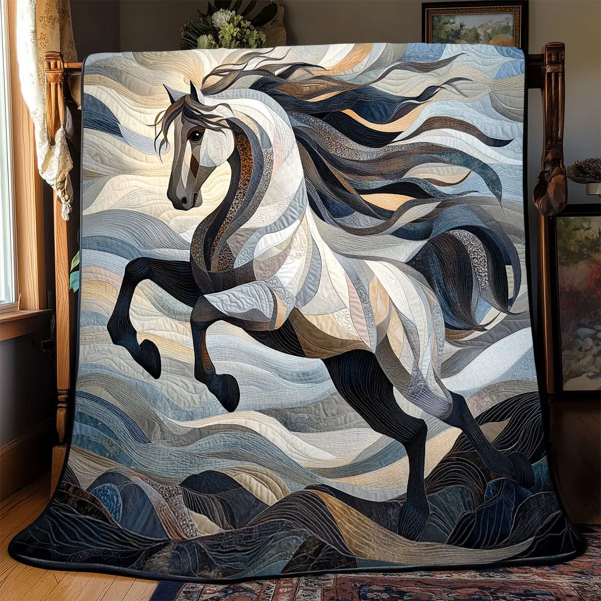 Majestic Horse Quilt Blankets Best Throw Blanket Great Father's Day Presents