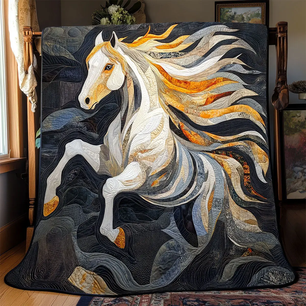 Majestic Horse Quilt Blankets Best Throw Blanket Mother's Day Presents For Mom
