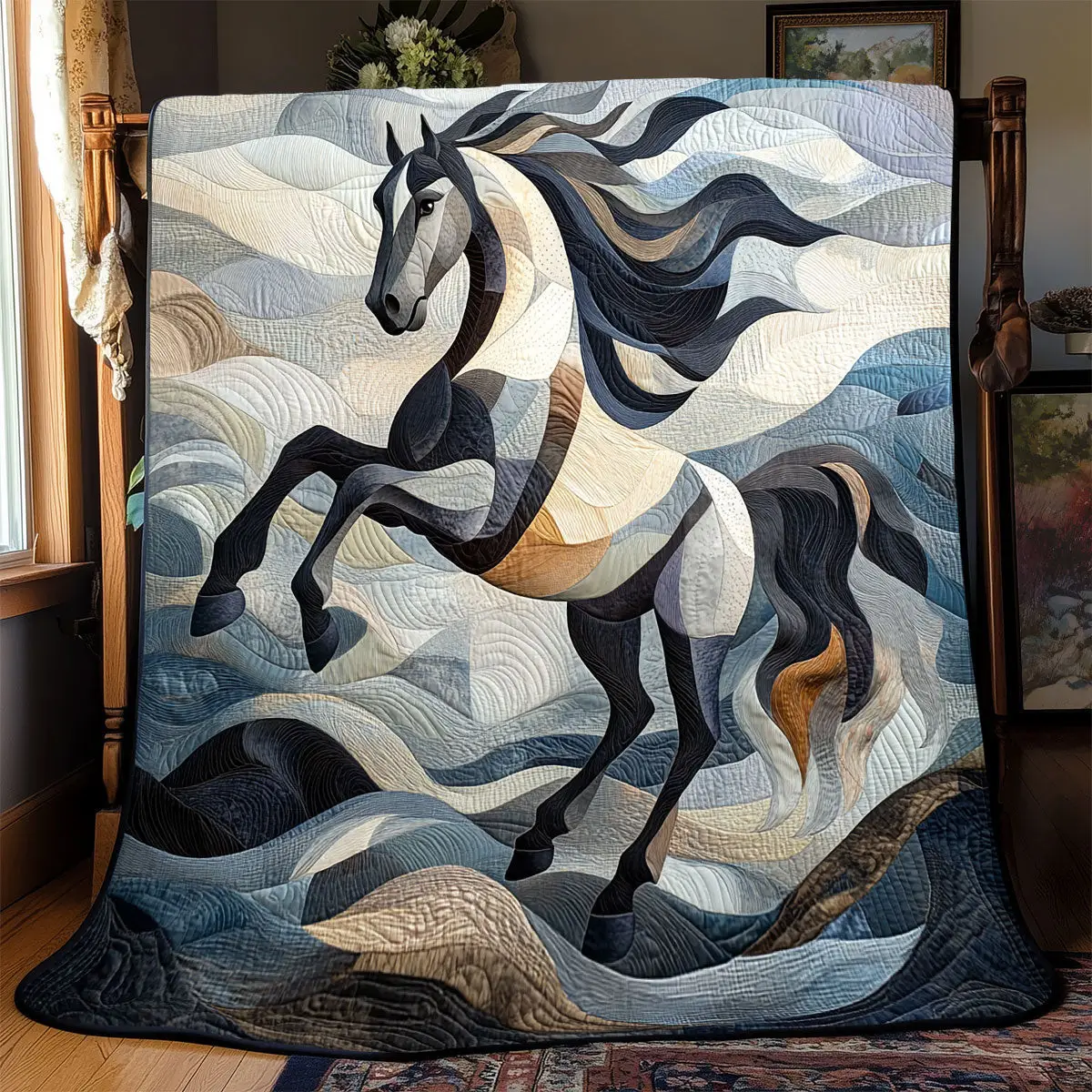 Majestic Horse Quilt Blankets Dad Gifts For Father's Day 2025 Majestic Horse Quilt Blankets Dad Gifts For Father's Day 2025 - Image 1