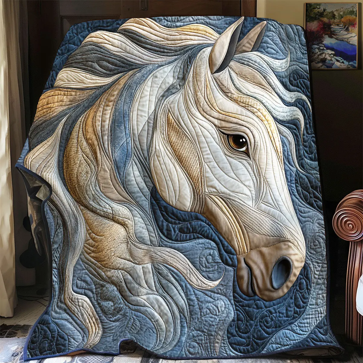 Majestic Horse Quilt Luxury Throw Blankets Mother's Day Gifts For Wife