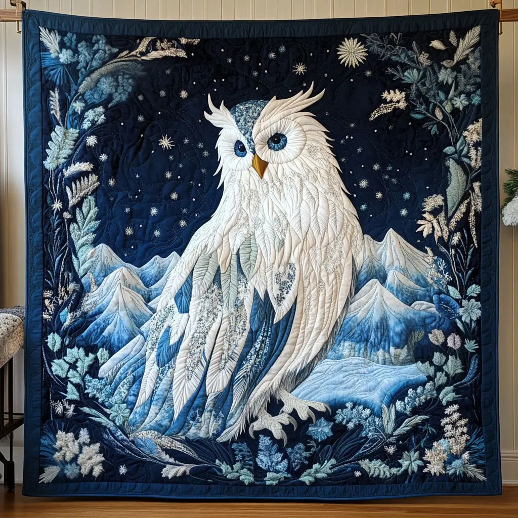 Majestic Snow Owl Quilt Soft Quilt Blanket to Add Style and Warmth