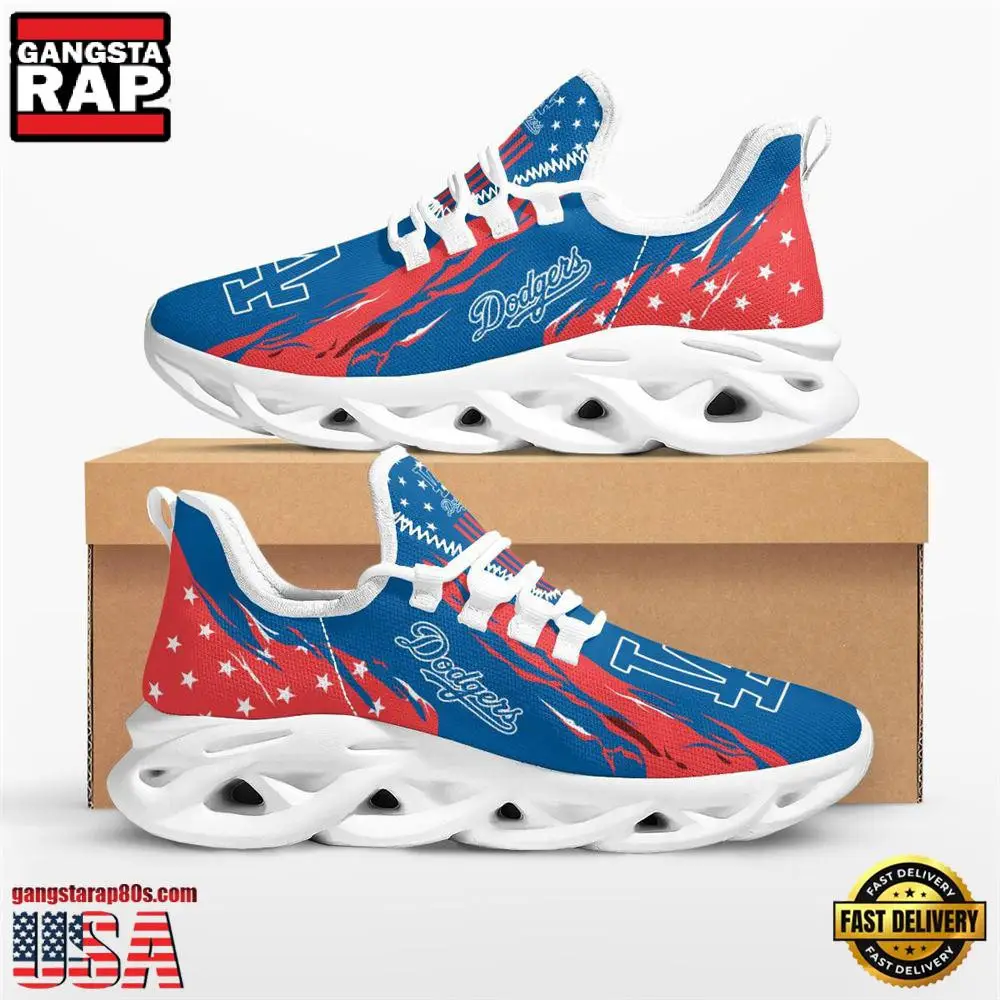 Major League Baseball Los Angeles Dodgers Stars and Stripes M Soul Shoes Running Sneakers