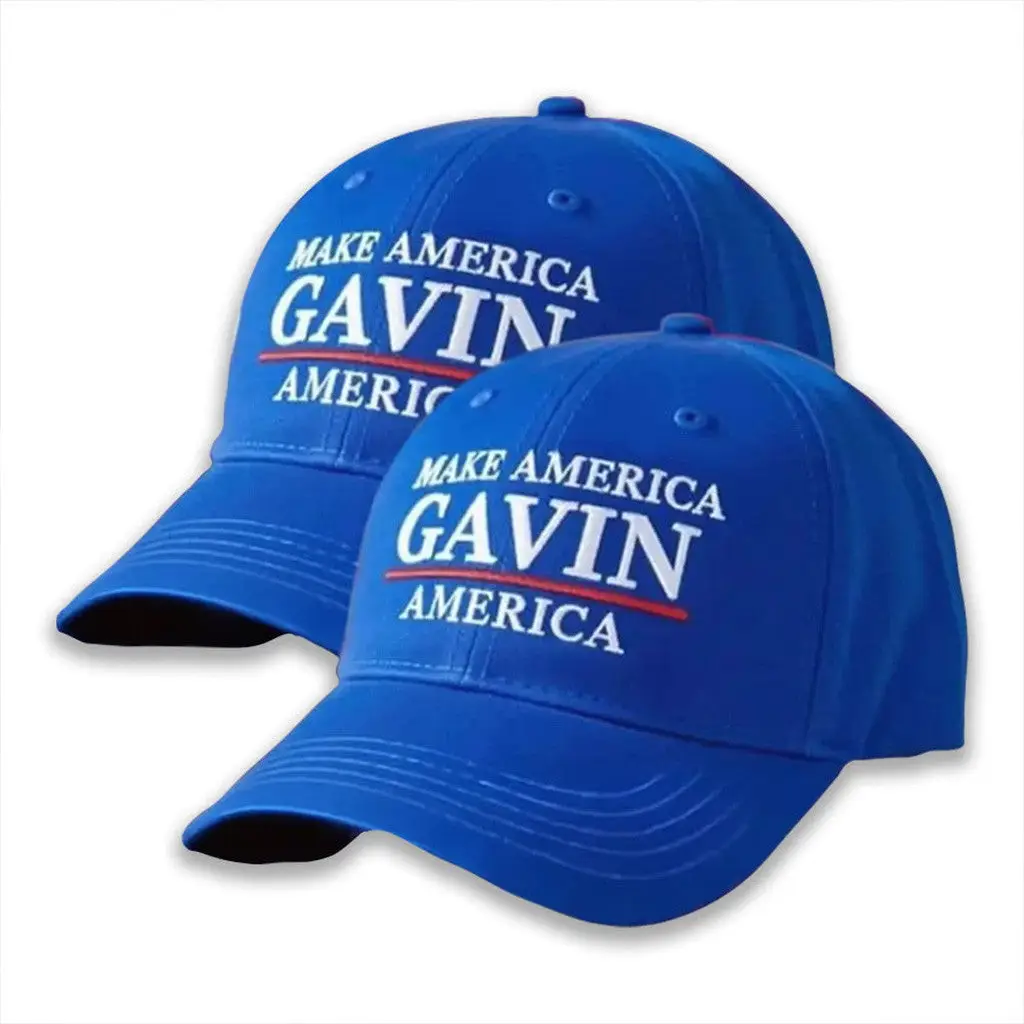 Make America Gavin Again Hat Gavin Newsom Patriot Merch Embroidered Hat Gifts For Friends -WearandDecor