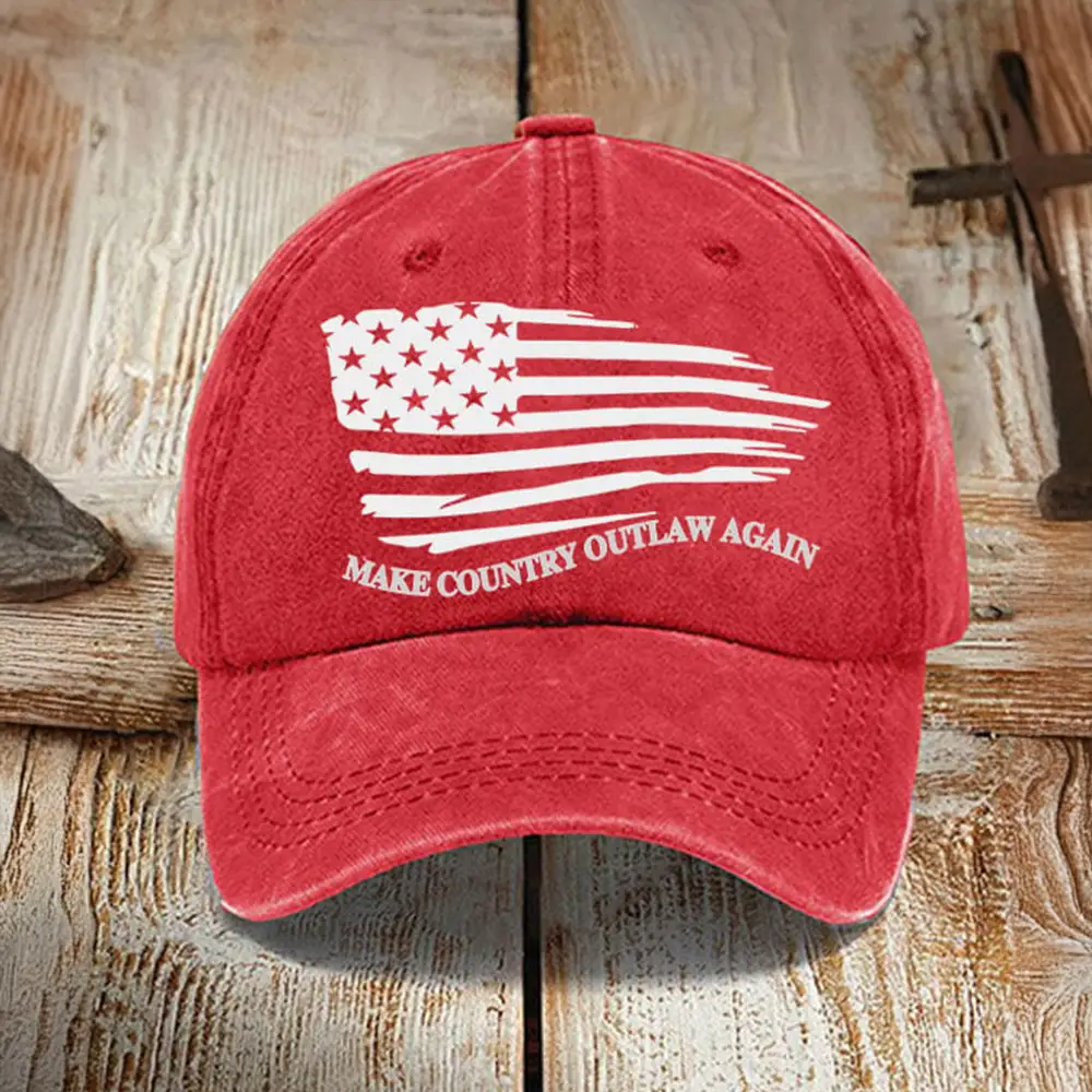 Make Country Outlaw Again Hat Trump 2024 Hat I Stand With Trump Merch Gifts For Husband