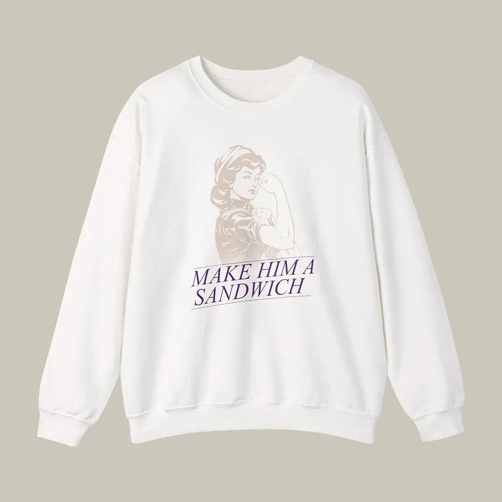 Make Him A Sandwich Candace Owens Sweatshirt Fan Merch Unique Gift For Candace Owens Lovers Make Him A Sandwich Candace Owens Sweatshirt Fan Merch Unique Gift For Candace Owens Lovers - Image 1