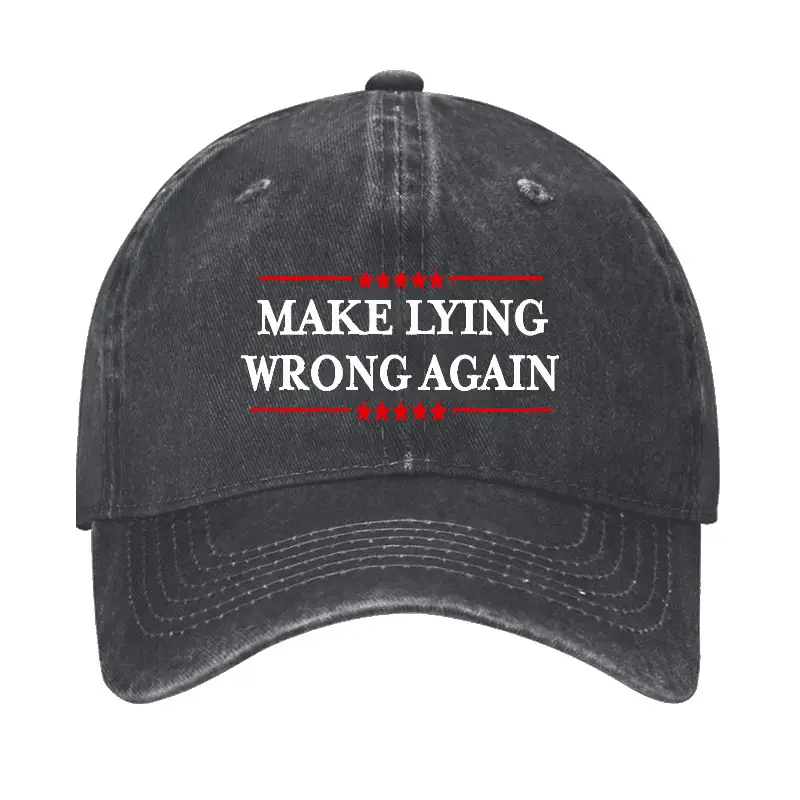 Make Lying Wrong Again Cap Funny T-Shirt for Men – Humorous Saying Tee Make Lying Wrong Again Cap Funny T-Shirt for Men – Humorous Saying Tee - Image 1