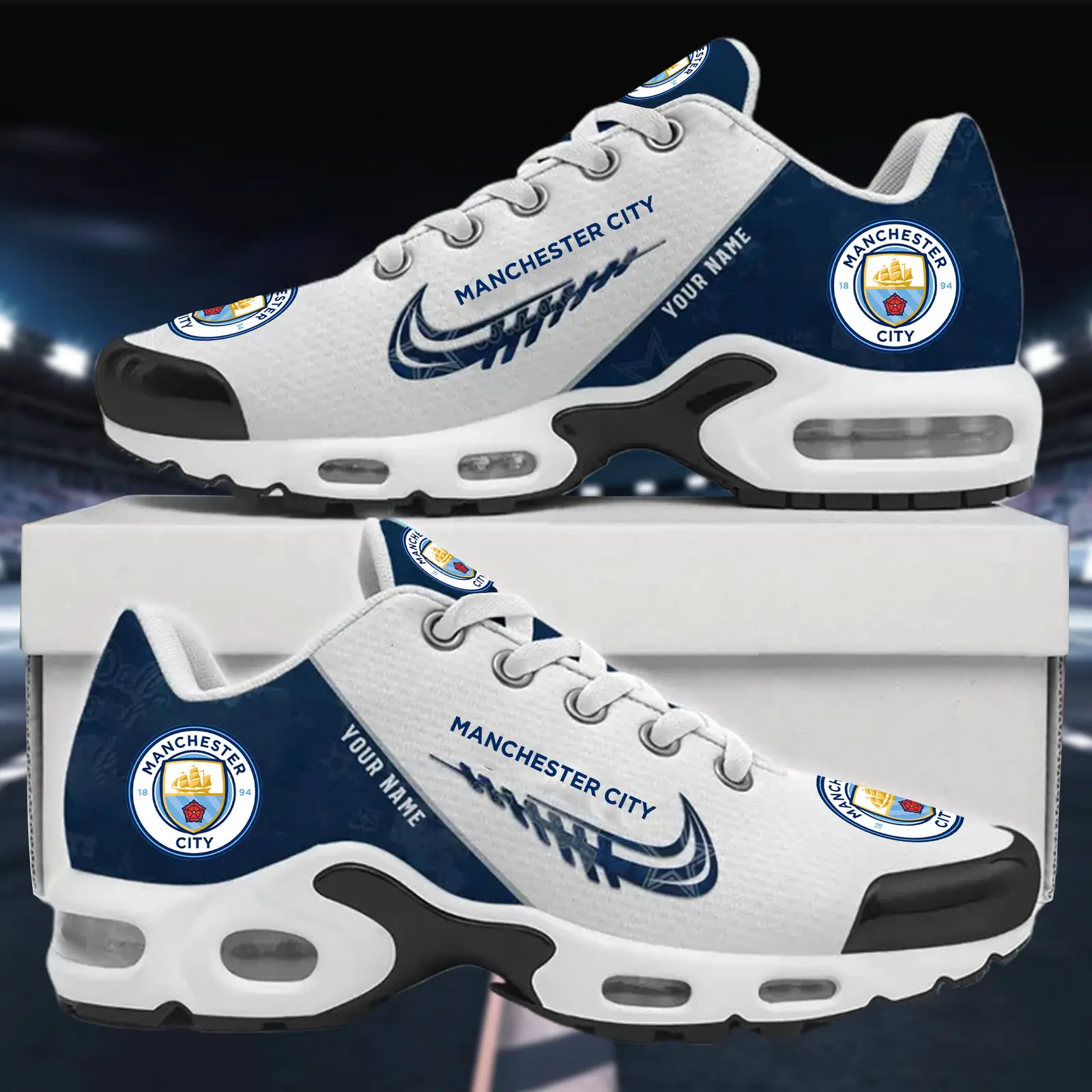 Manchester City Air Max Plus Shoes Sneakers For Men And Women Manchester City Air Max Plus Shoes Sneakers For Men And Women - Image 1