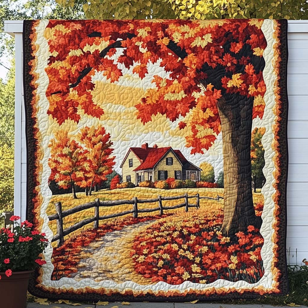 Maple Grove Sleep Quilted Blanket Cozy Fall Throw Blankets Good Gifts For Beach Lovers Maple Grove Sleep Quilted Blanket Cozy Fall Throw Blankets Good Gifts For Beach Lovers - Image 1