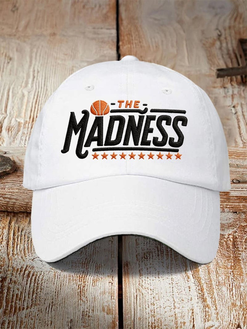March Madness NCAA White Hat Print March Madness 2026 Gear Gift for Basketball Lovers