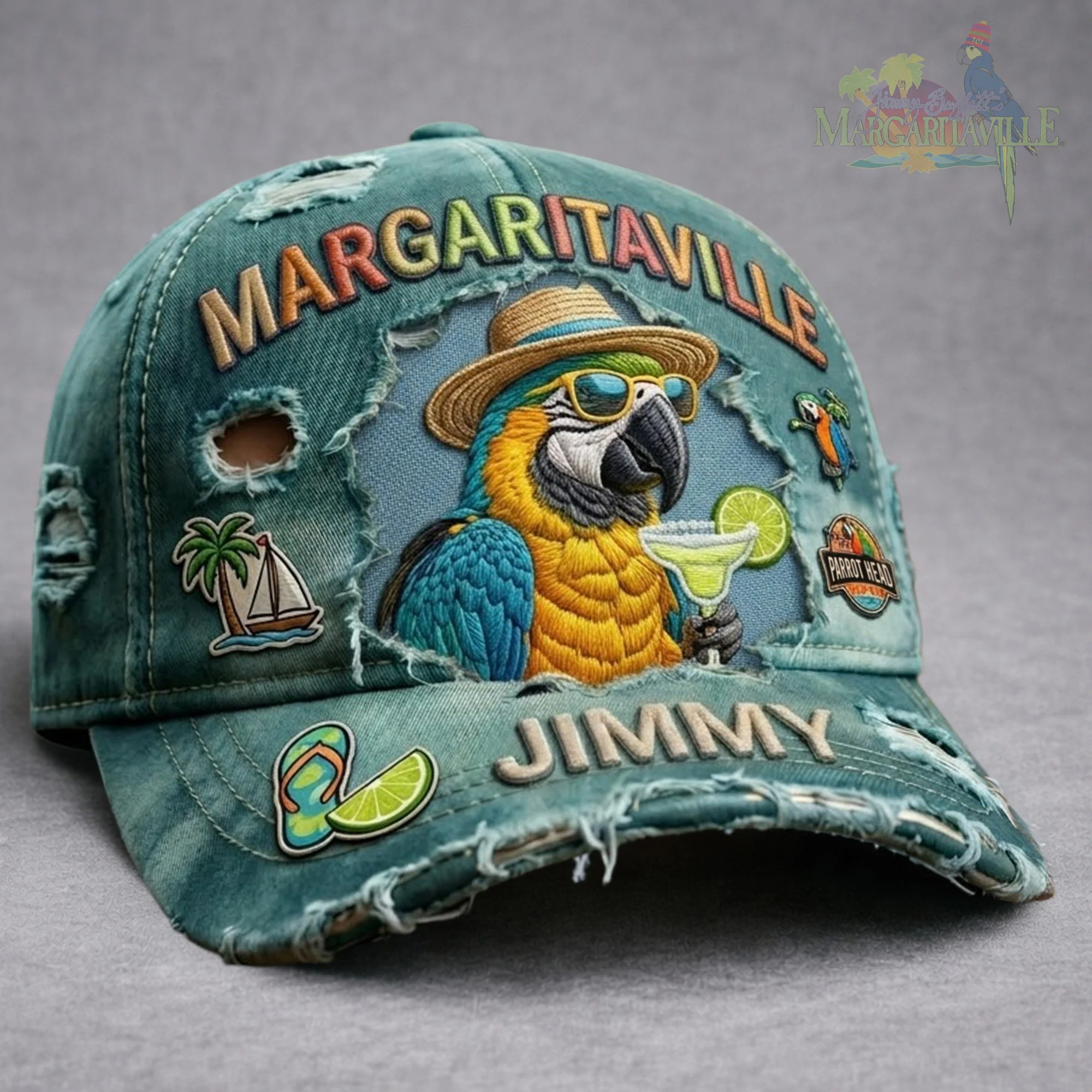 Margaritaville Parrot Hat Jimmy Beach Baseball Cap Gift For Margaritaville Fans