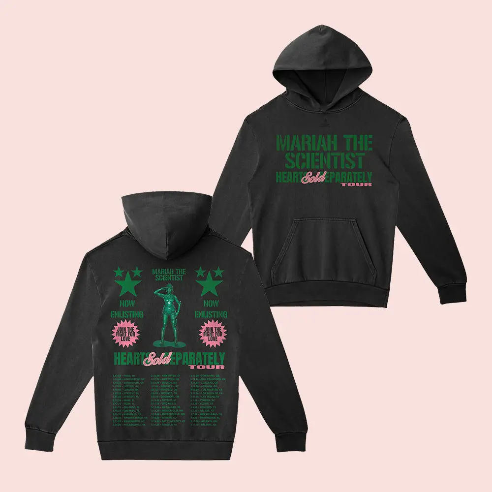 Mariah The Scientist Merch Green Soldier Hoodie Hearts Sold Separately Tour Merch Clothing