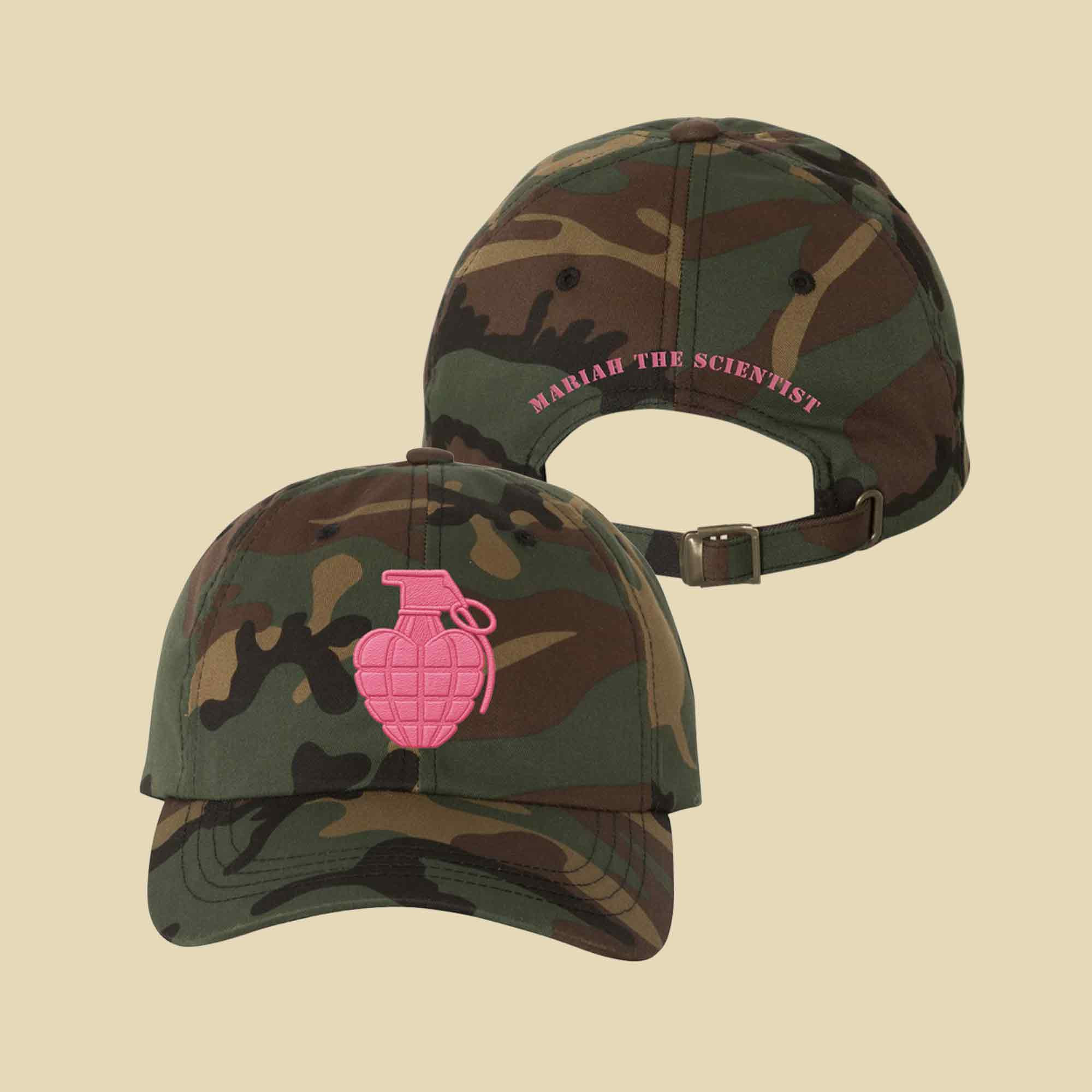 Mariah The Scientist Merch Heart Grenade Camo Hat MTS Tour Cap Gift For Fans