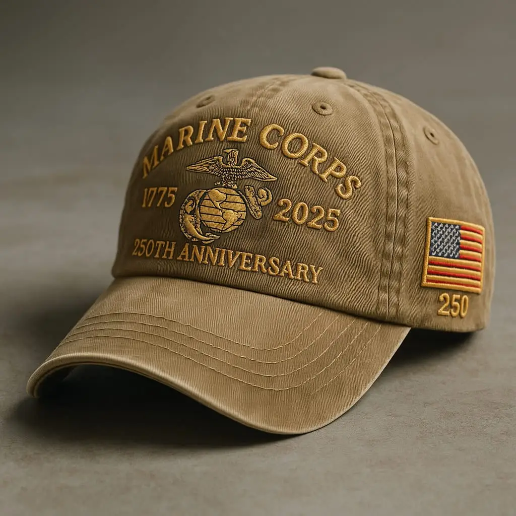 Marine Corps 1775 2025 250th Anniversary Hat Embroidered Proud USMC Hat Dad Gifts