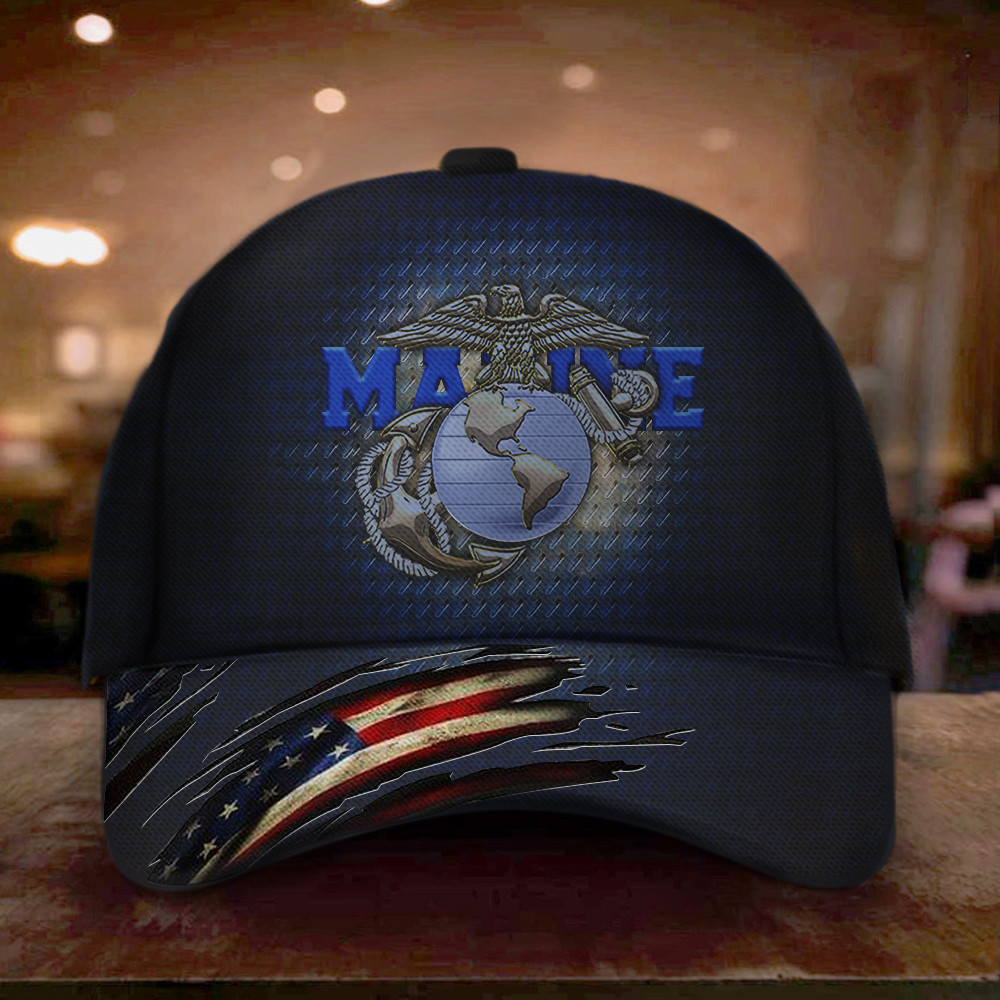 Marine Hat US Marine Corps Hat American Flag USMC Merchandise Cap Patriotic Gift Marine Hat US Marine Corps Hat American Flag USMC Merchandise Cap Patriotic Gift - Image 1