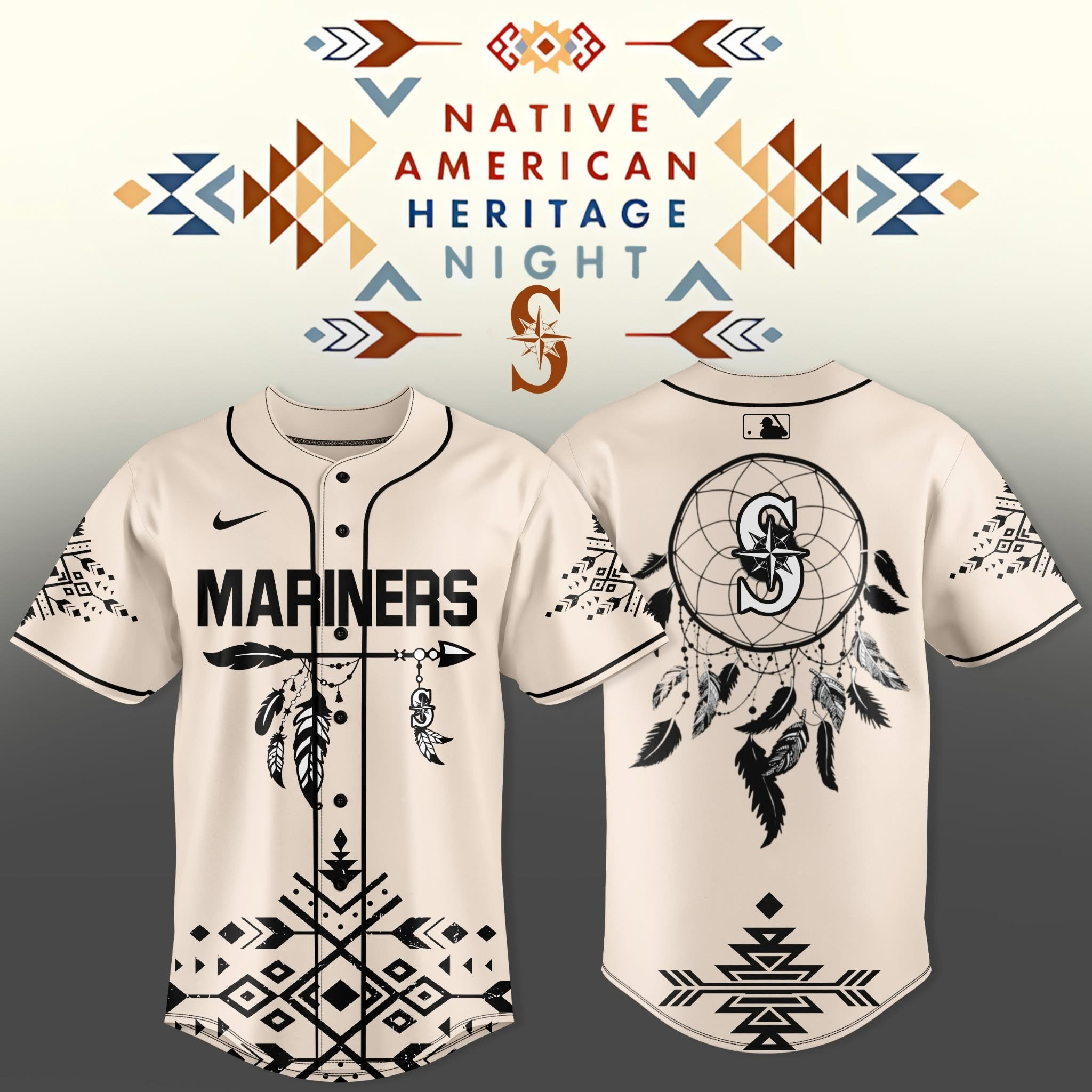 Mariners Merch Native American Heritage Night Jersey Shirt Gift For Men