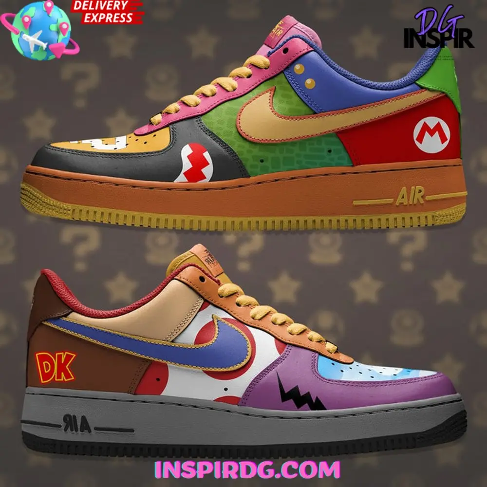 Mario Bros Collage Limited Edition Air Force 1