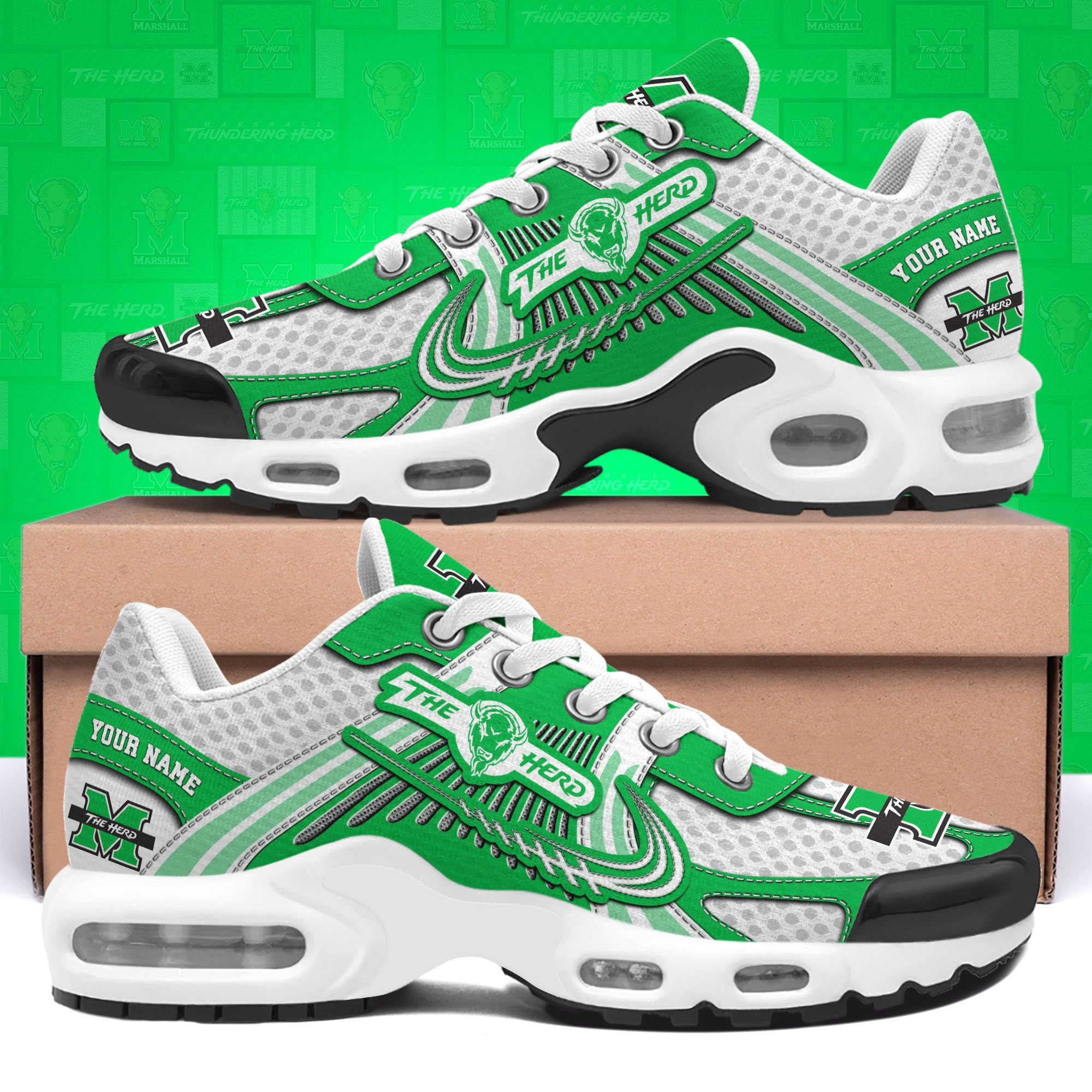 Marshall Thundering Herd Shoes Custom Your Name, Sport Shoes
