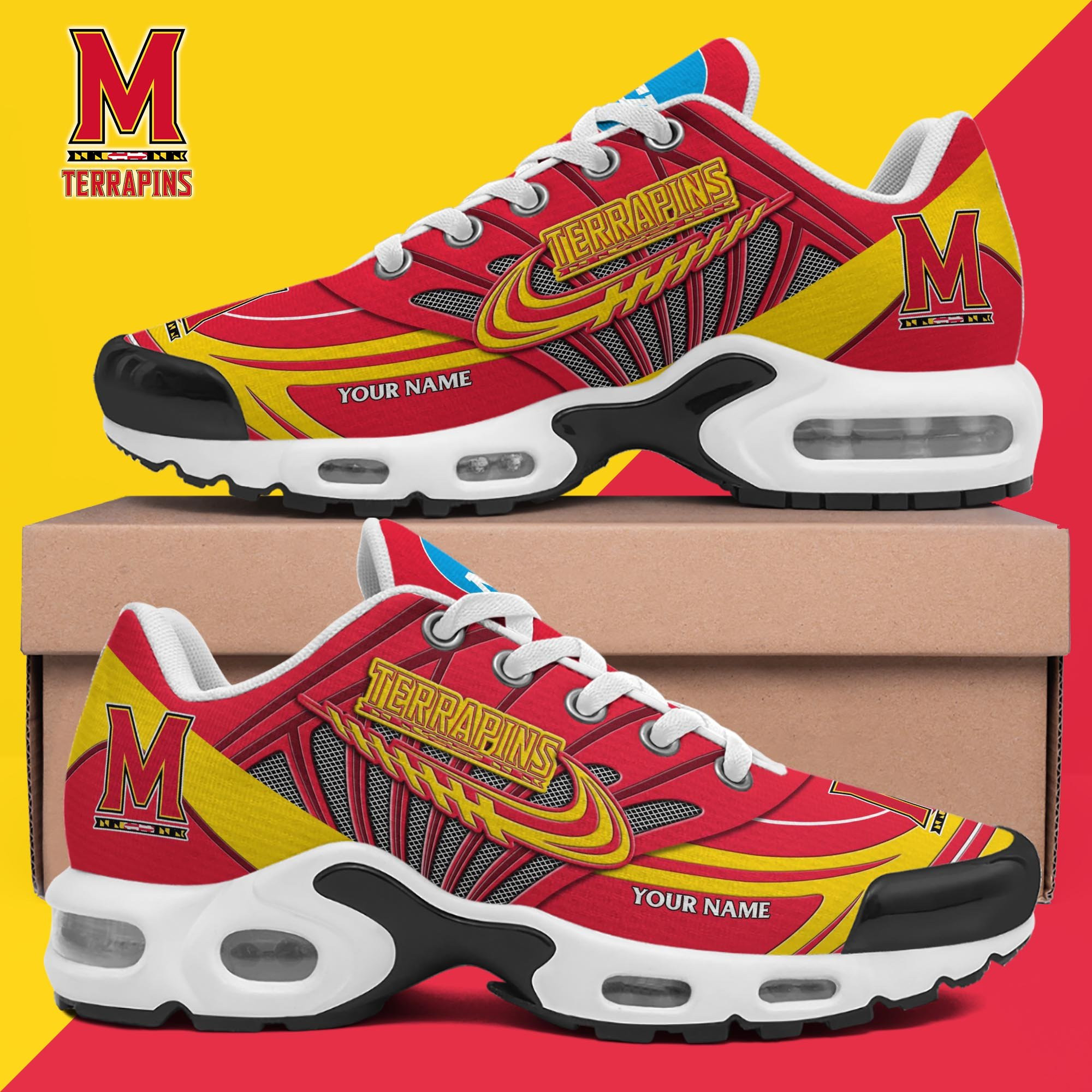Maryland Terrapins Shoes 2025 Version Custom Your Name 594