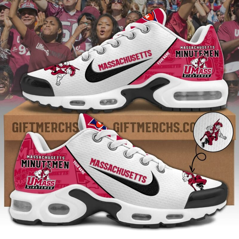 Massachusetts Minutemen Shoes 2025 Version Custom Name, Shoes For Sport Fan, Sport Gifts Ph270 Massachusetts Minutemen Shoes 2025 Version Custom Name, Shoes For Sport Fan, Sport Gifts Ph270 - Image 1