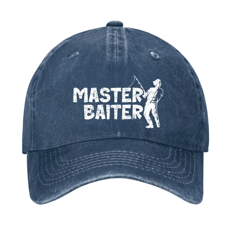 Master Baiter Fishing Baseball Cap Funny T-Shirt for Adults – Humorous Men’s Tee Master Baiter Fishing Baseball Cap Funny T-Shirt for Adults – Humorous Men’s Tee - Image 1