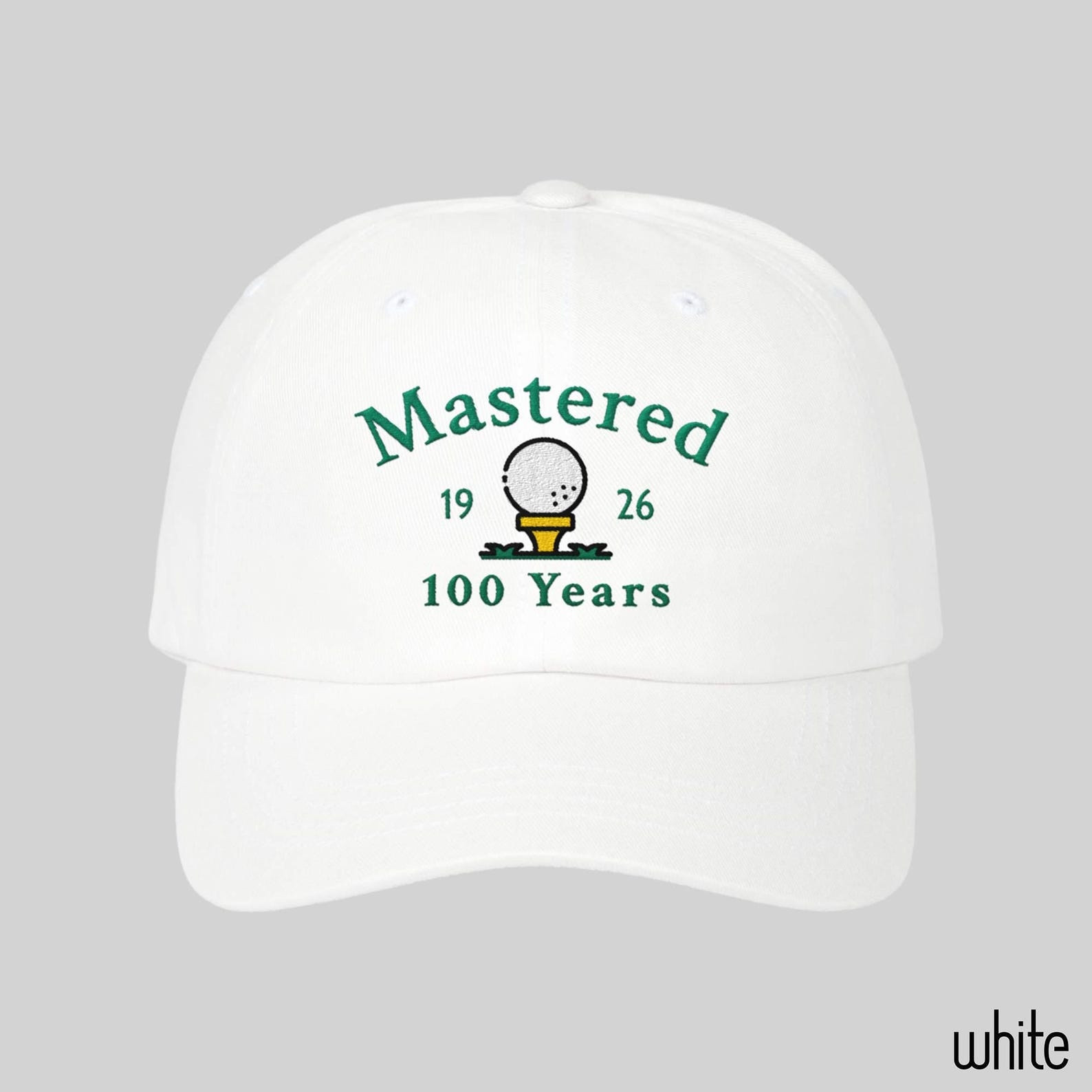 Mastered 100 Years Hat Golfing Lover Cap Great Grandpa Dad Birthday Gifts For Golfer