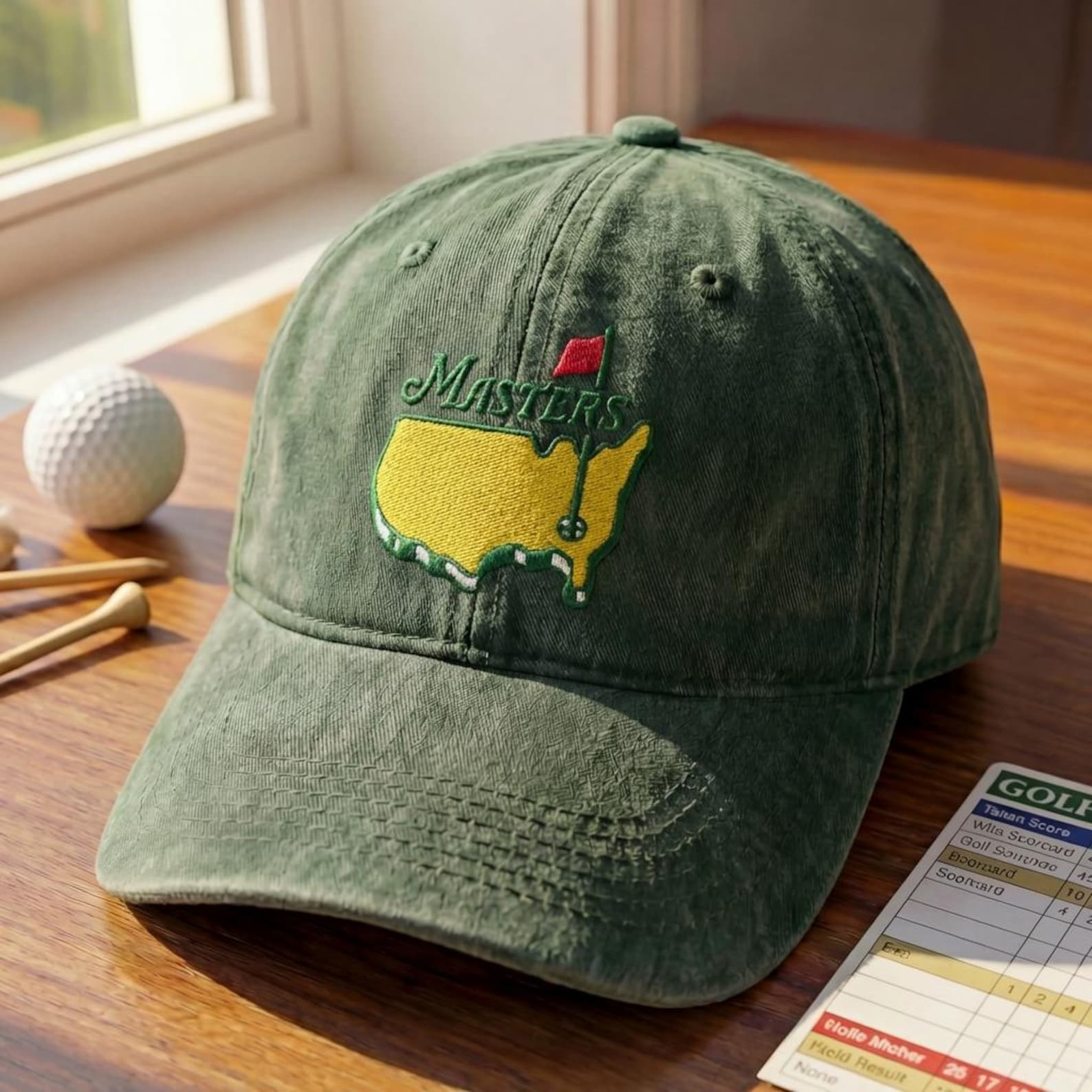 Masters Golf Hat Embroidered 2026 Masters Tournament Merch Golf Outfit for Game Day