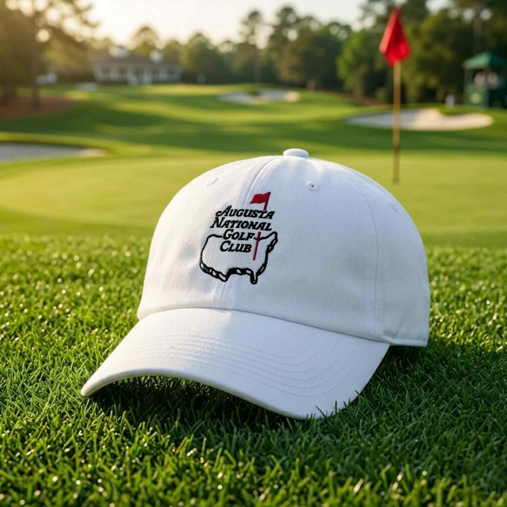 Masters Golf Hat White Dad Cap Embroidered 2026 Augusta National Style Gift