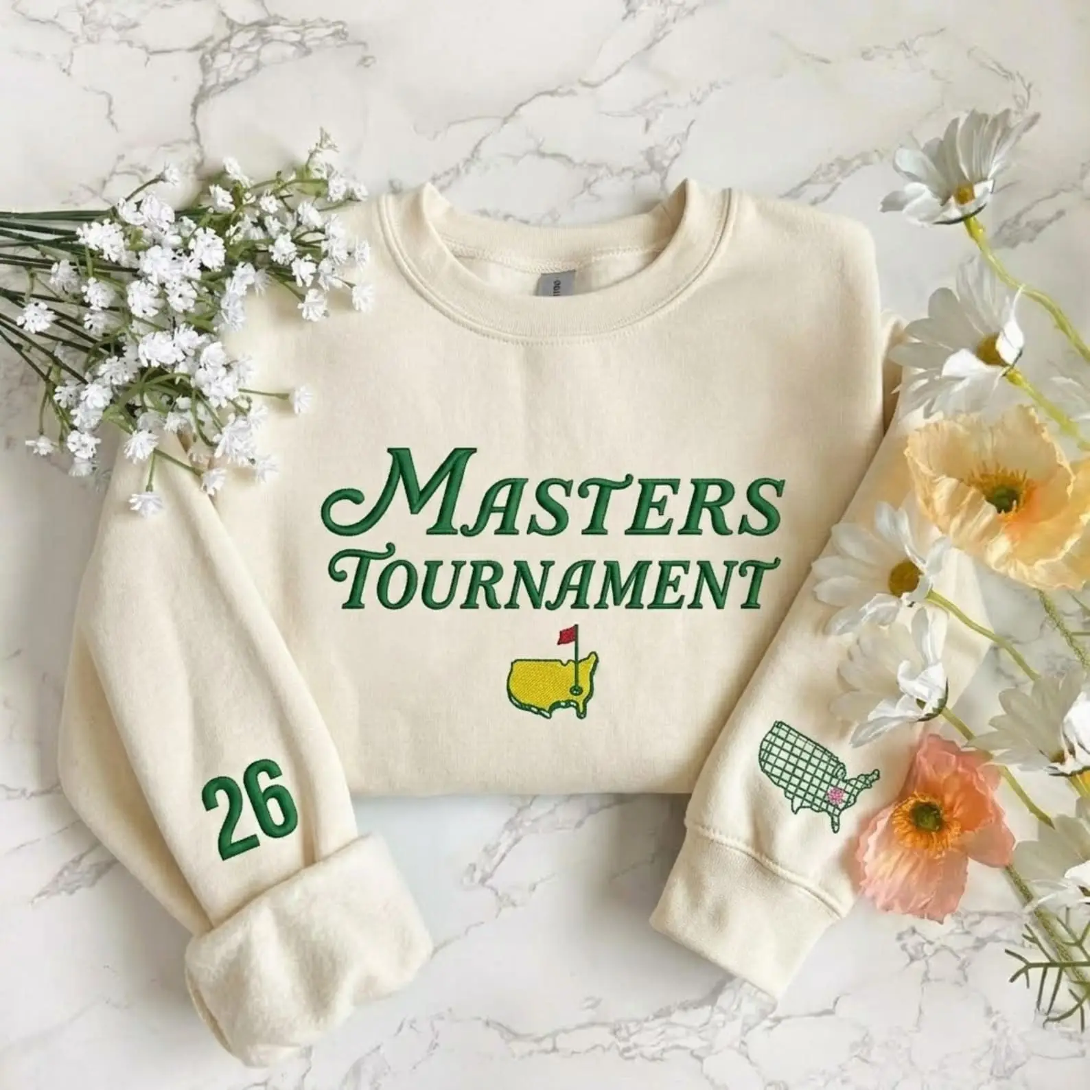 Masters Sweatshirt Augusta National Golf Club Tee Masters Tournament Merch Wife Gift