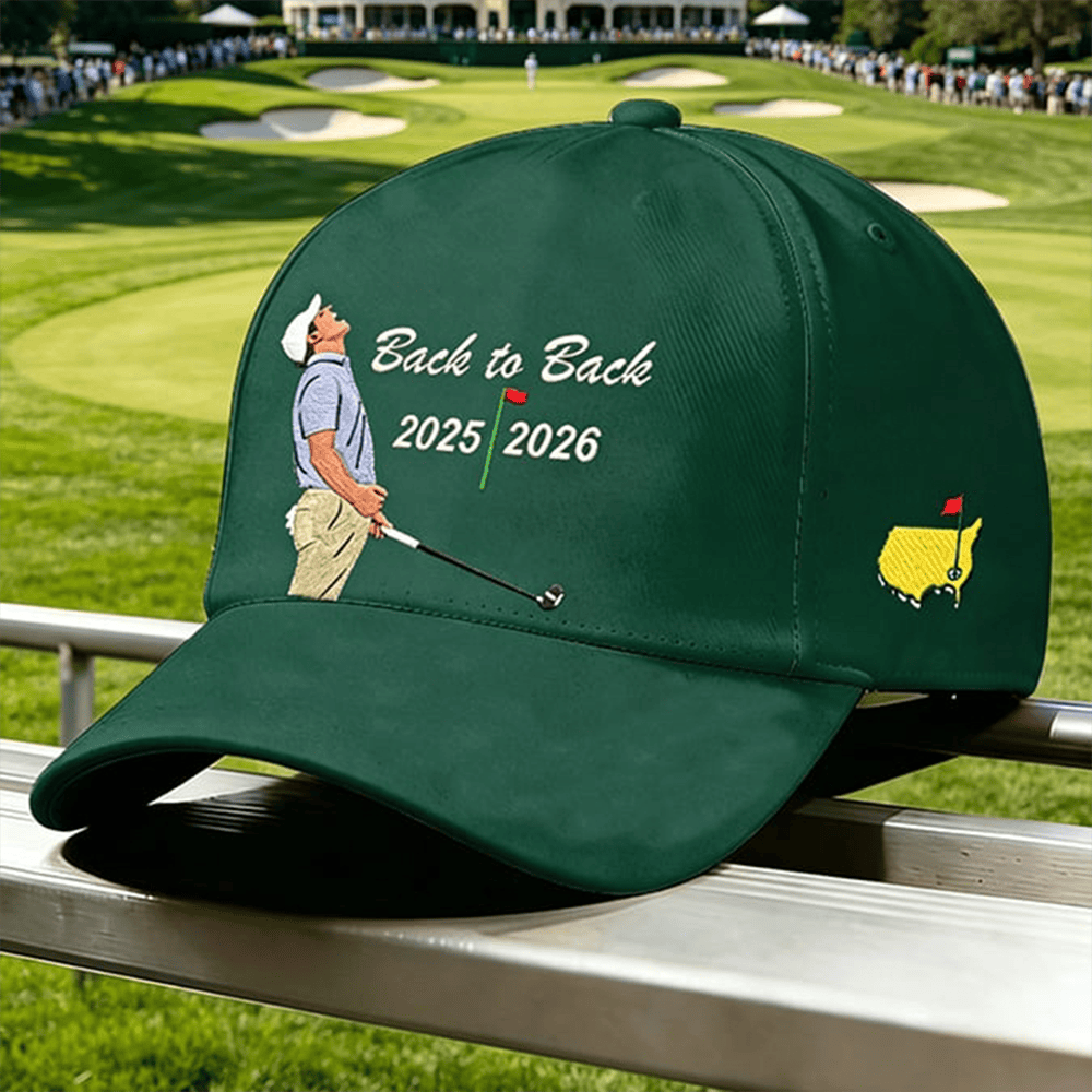 Masters Tournaments Back To Back Hat Mens Merchandise Gift For Golfer Dad