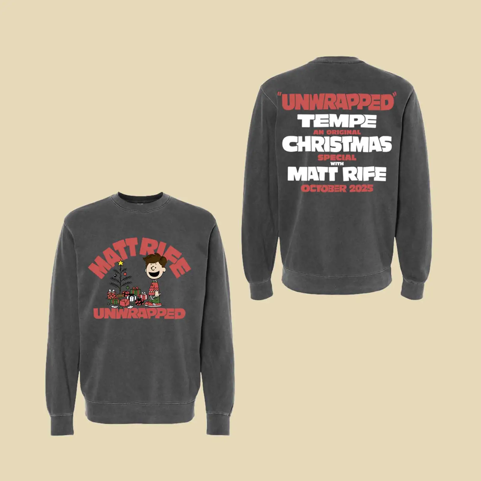 Matt Rife Merch Xmas Sweatshirt Stay Golden World Tour 2026 Clothes MR Fans Gifts