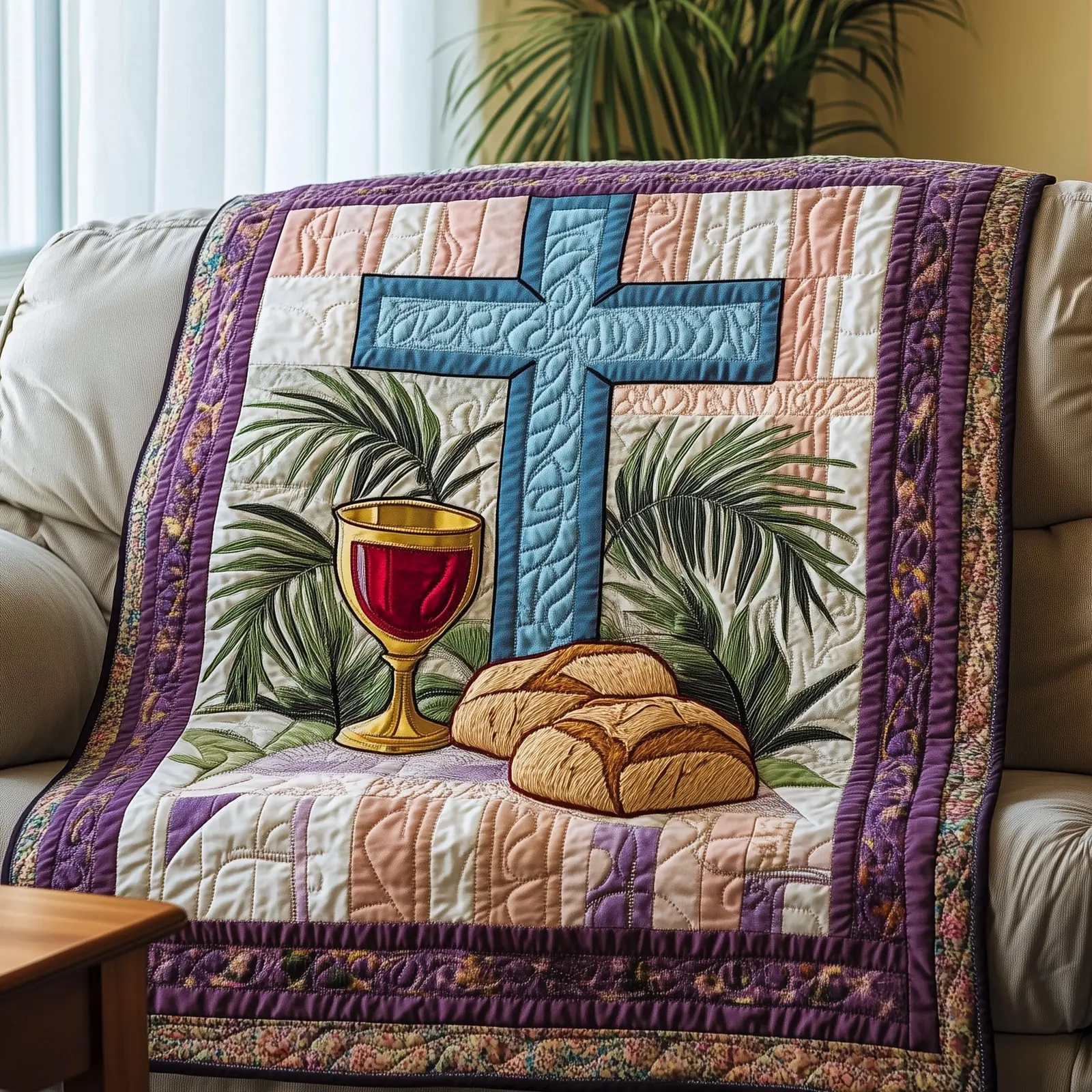 Maundy Thursday Quilted Blanket Autumn Inspired Bedroom Best Gift Ideas For Mom