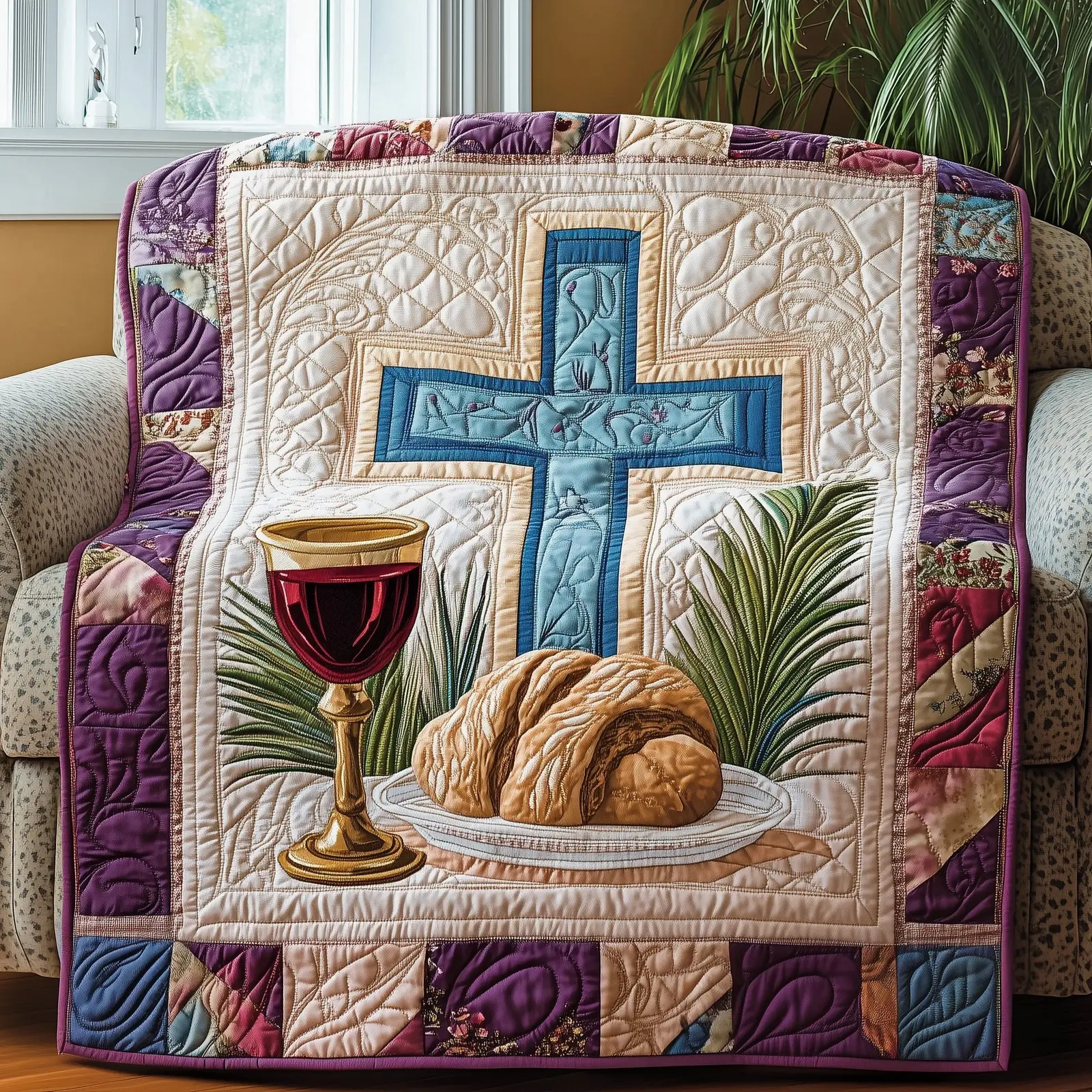 Maundy Thursday Quilted Blanket Autumn Inspired Bedroom Best Gift Ideas For Sister
