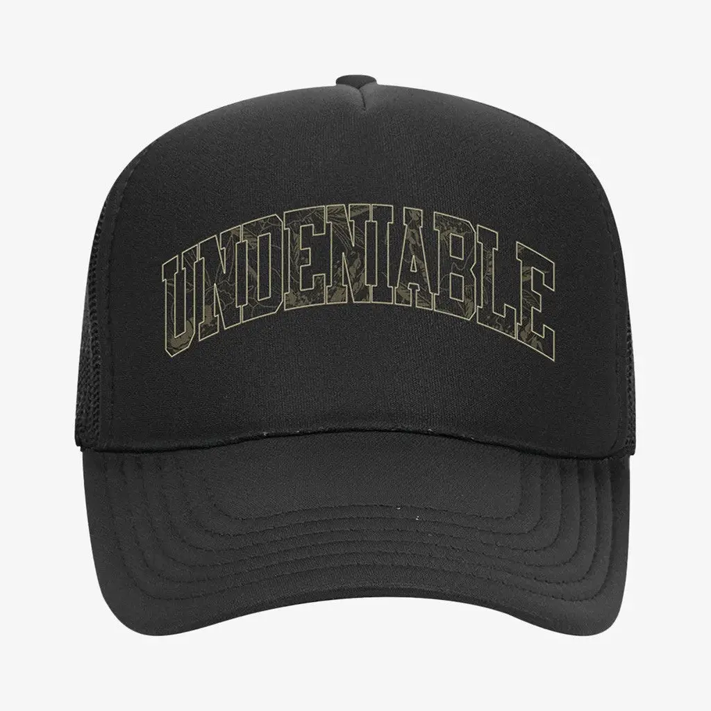 Max Holloway Merch Undeniable Black Trucker Hat Gift Ideas For Dad -WearandDecor